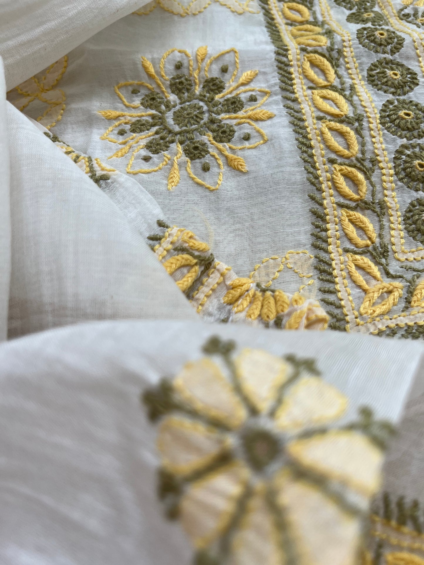 Chanderi Chikankari Kurta Dupatta