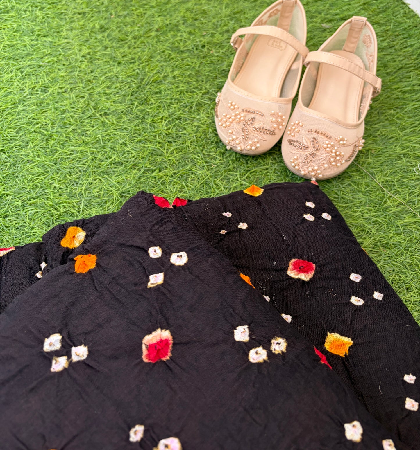 Cotton bandhani kurta