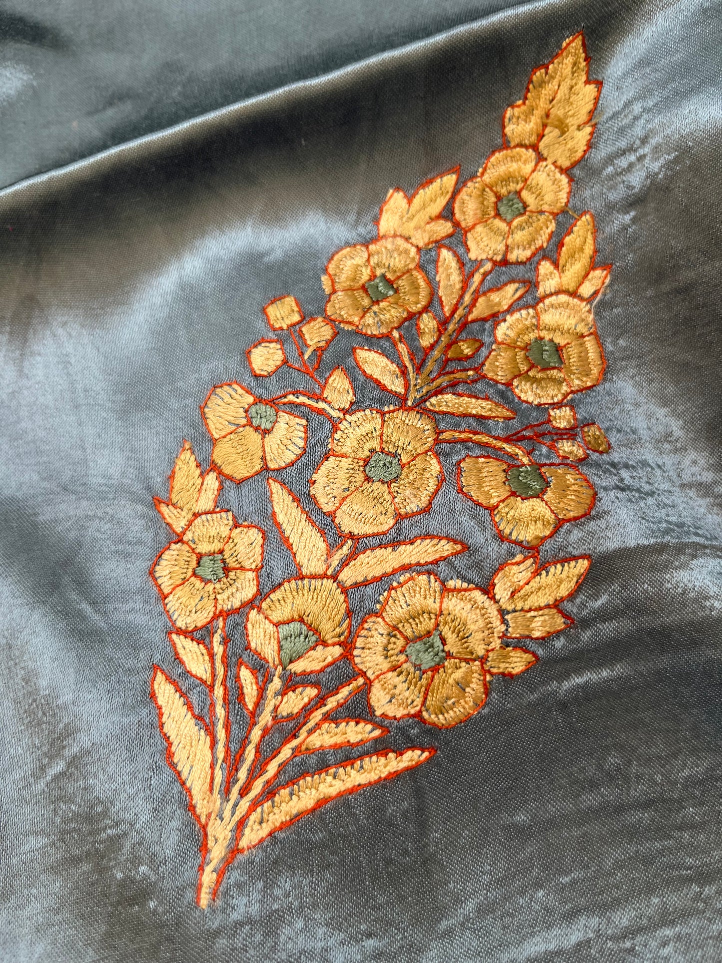 Mashru Silk kashmiri work kurta