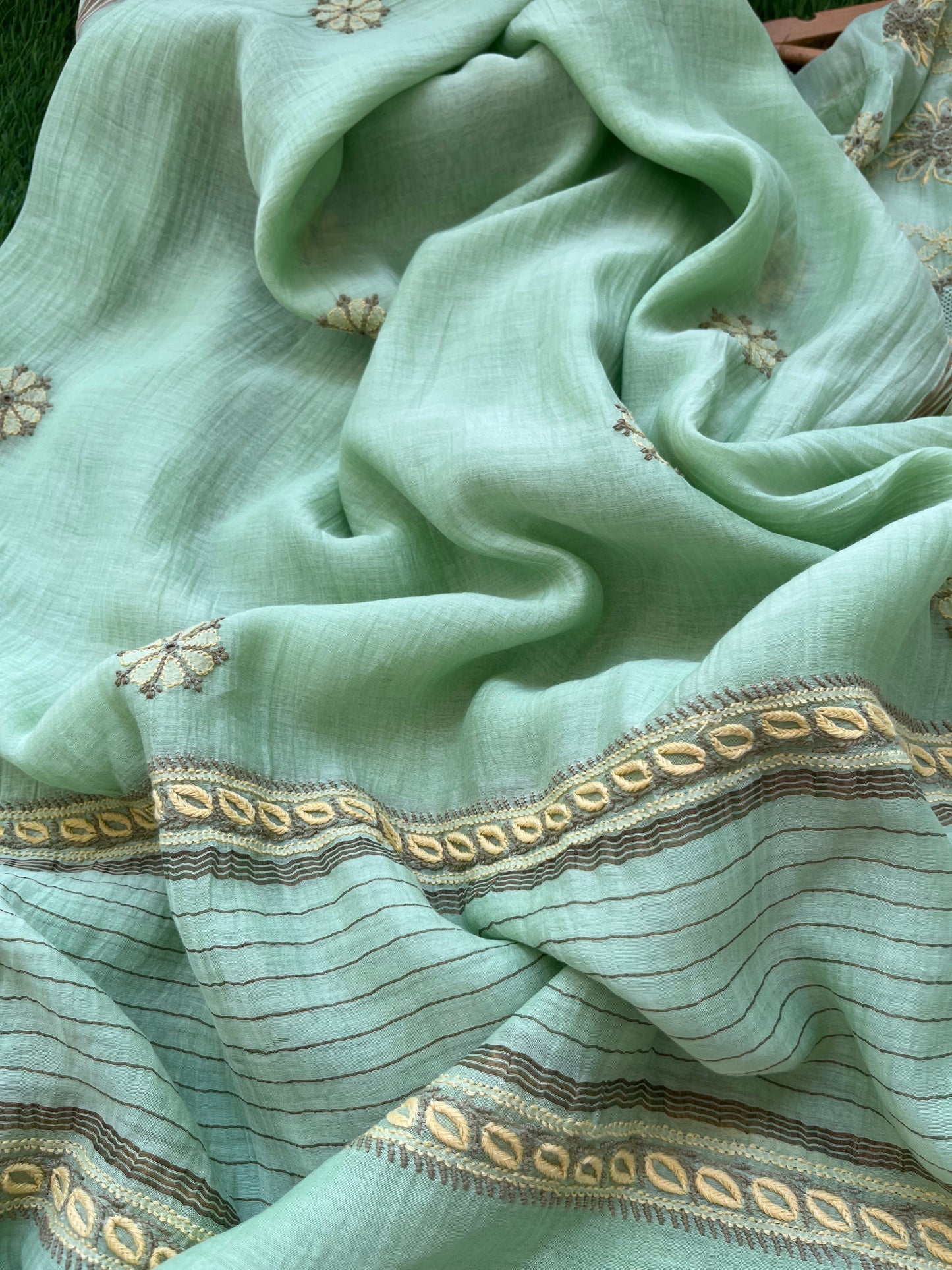 Chanderi Chikankari Kurta Dupatta