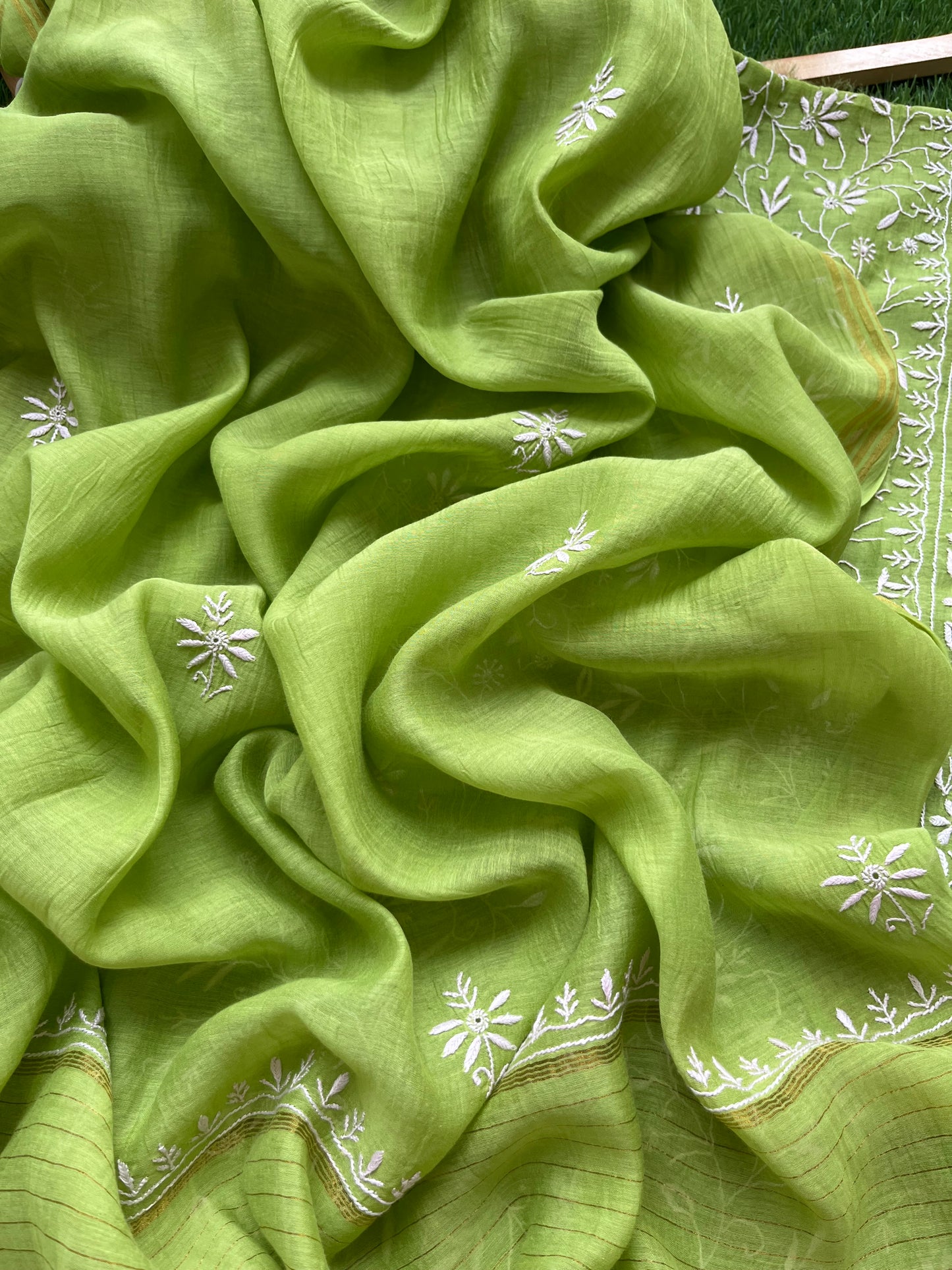 Chanderi Chikankari Kurta Dupatta