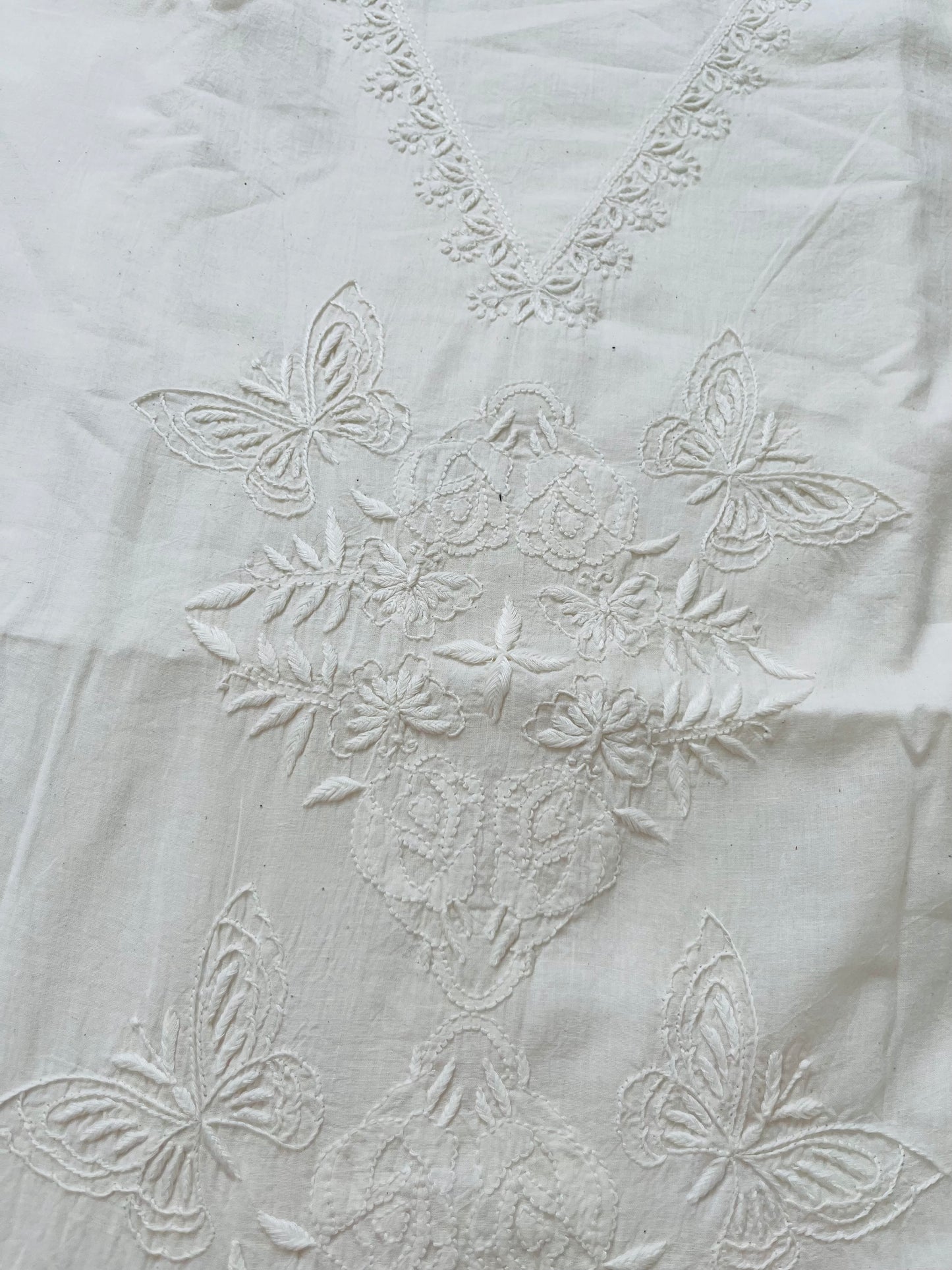 Kala cotton chikan kurta