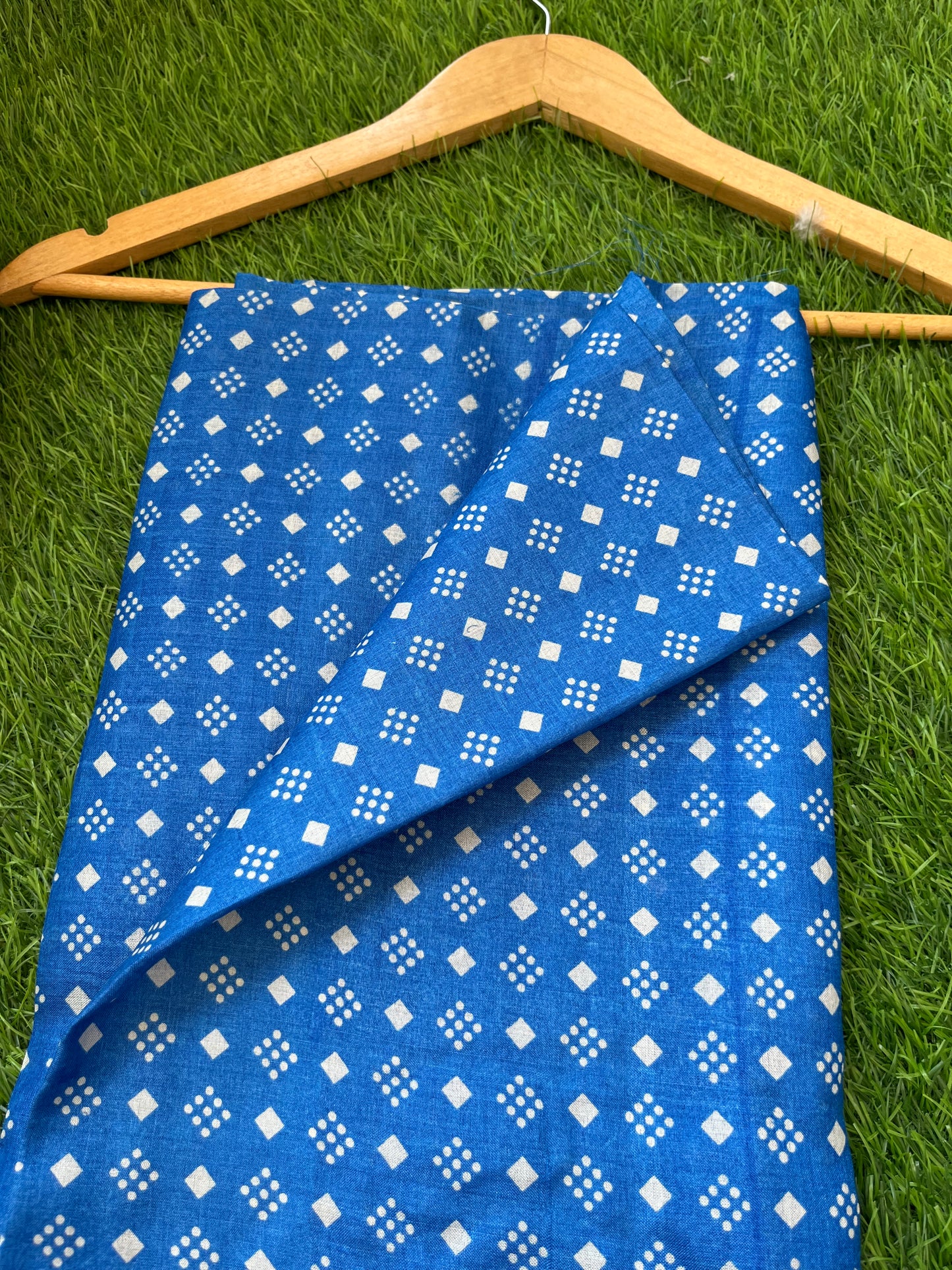 Silk Block print fabric