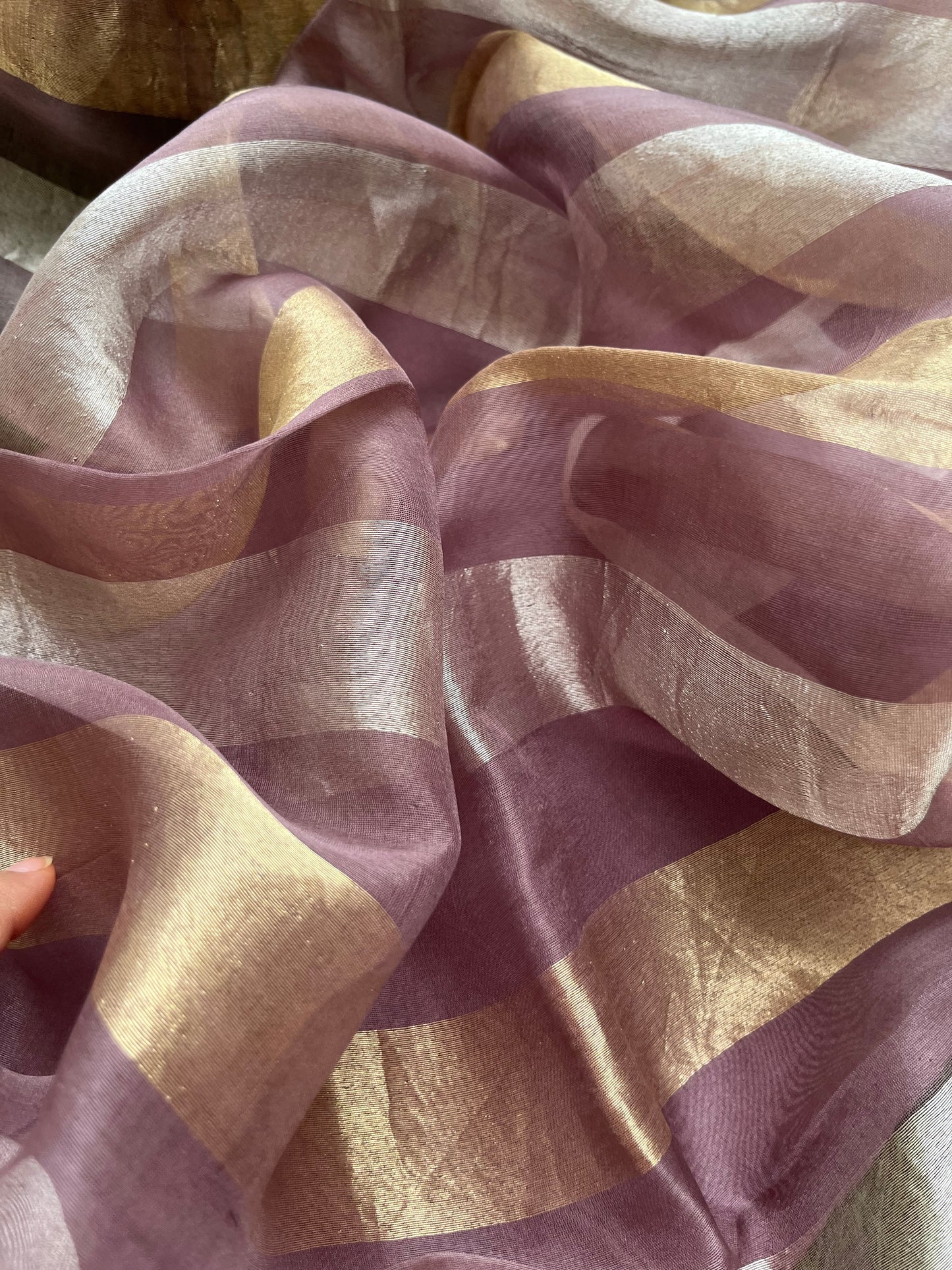 त्योहार् -Banarasi organza dupatta chanderi fabric
