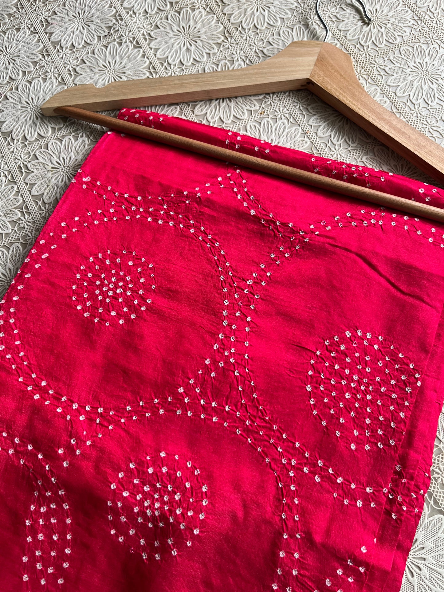 Mulberry Silk bandhani kurta