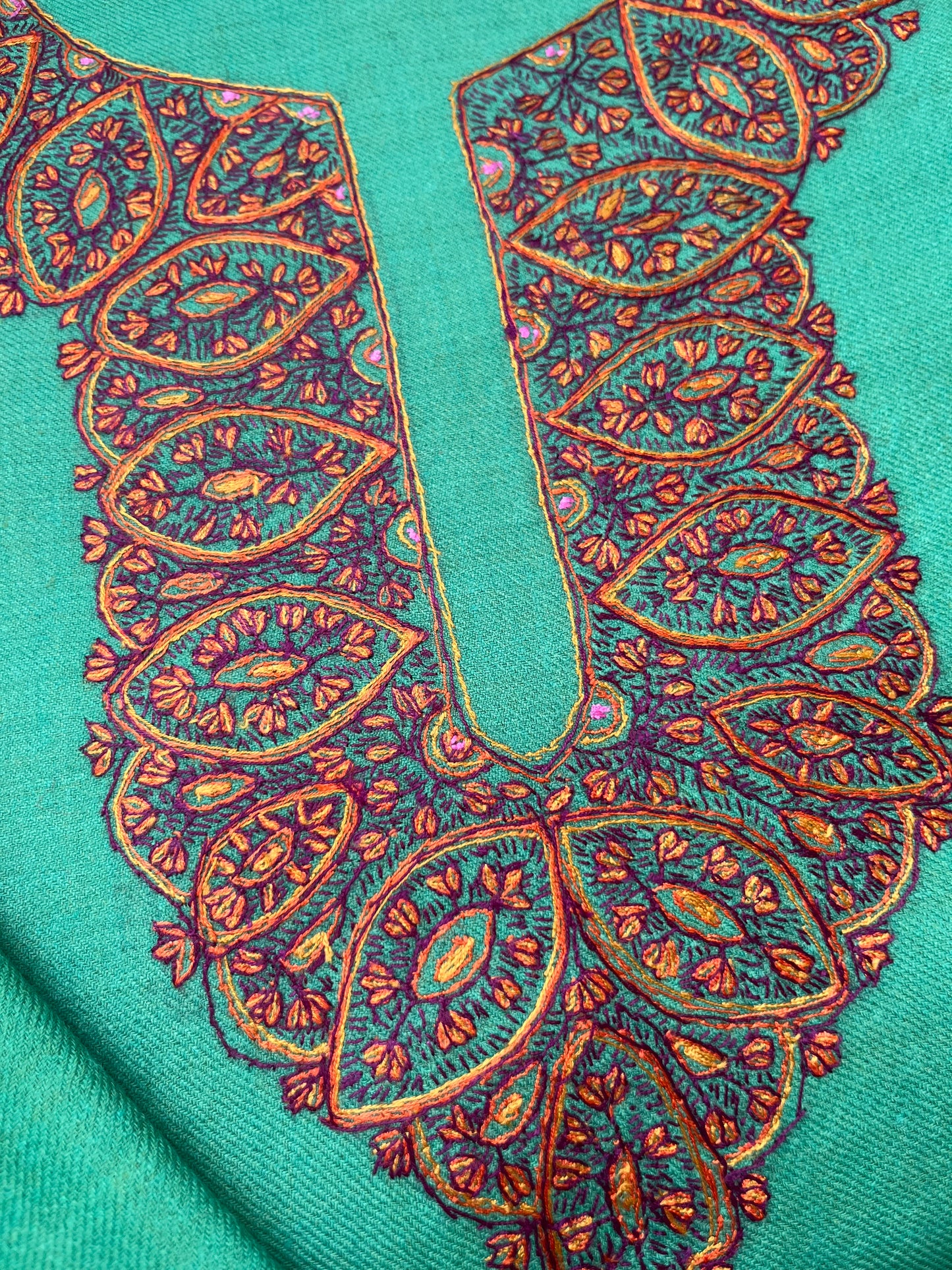 Woollen hand embroidered suit