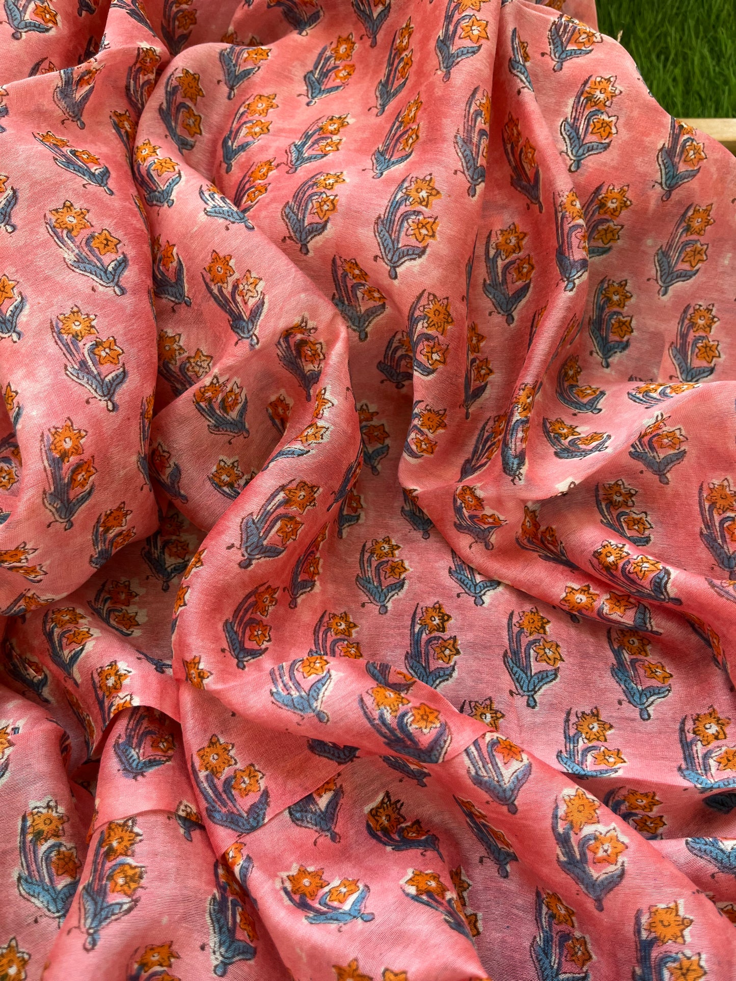 Cotton kurta chanderi dupatta