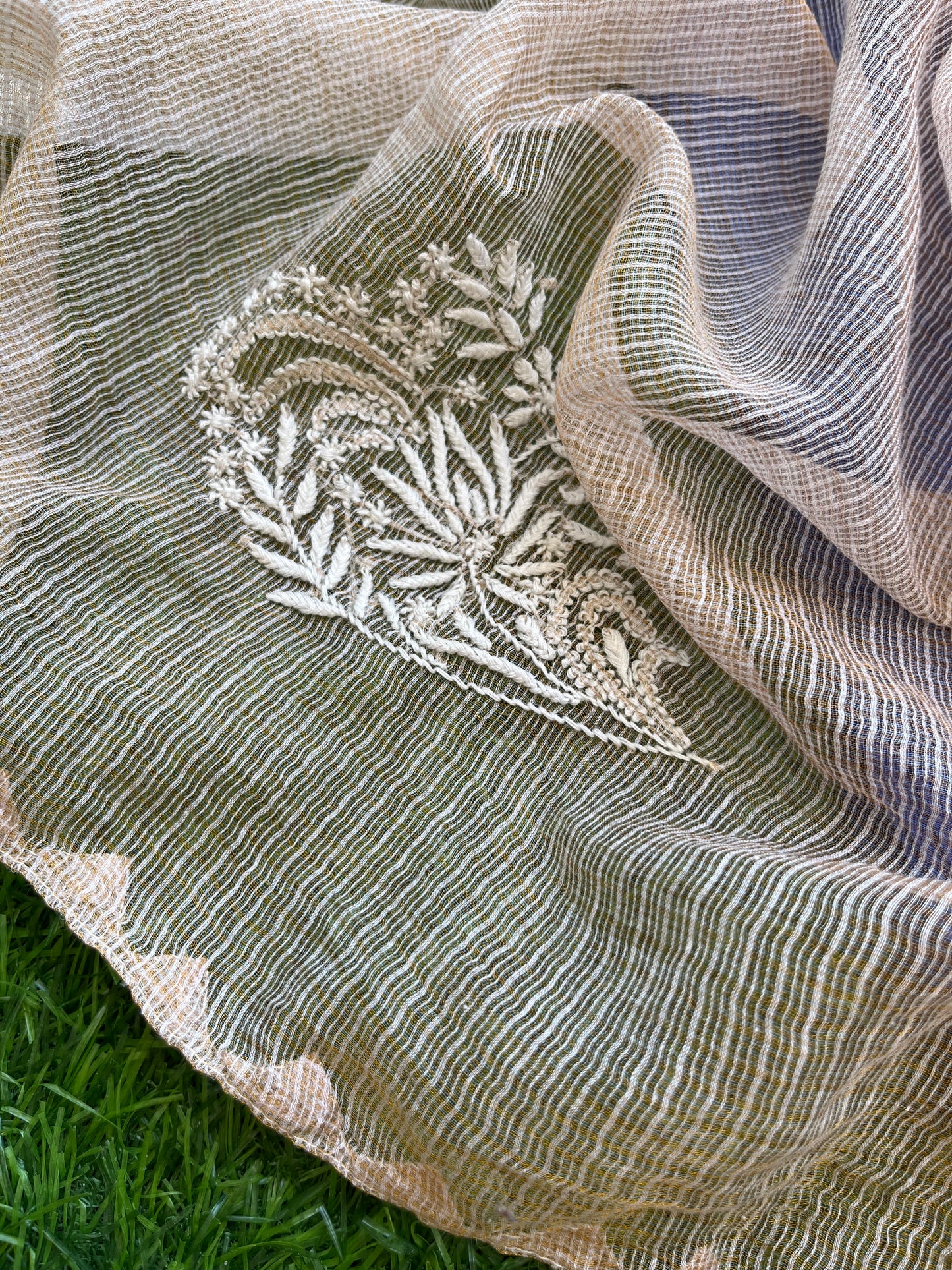 Chanderi kurta kurta fabric kota silk chikan work dupatta