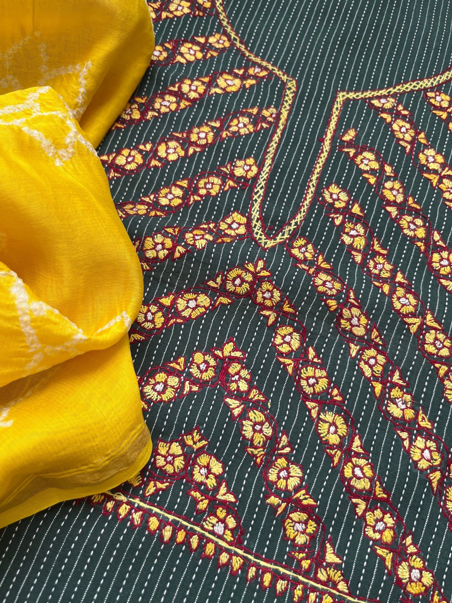 Cotton kashmiri work kurta