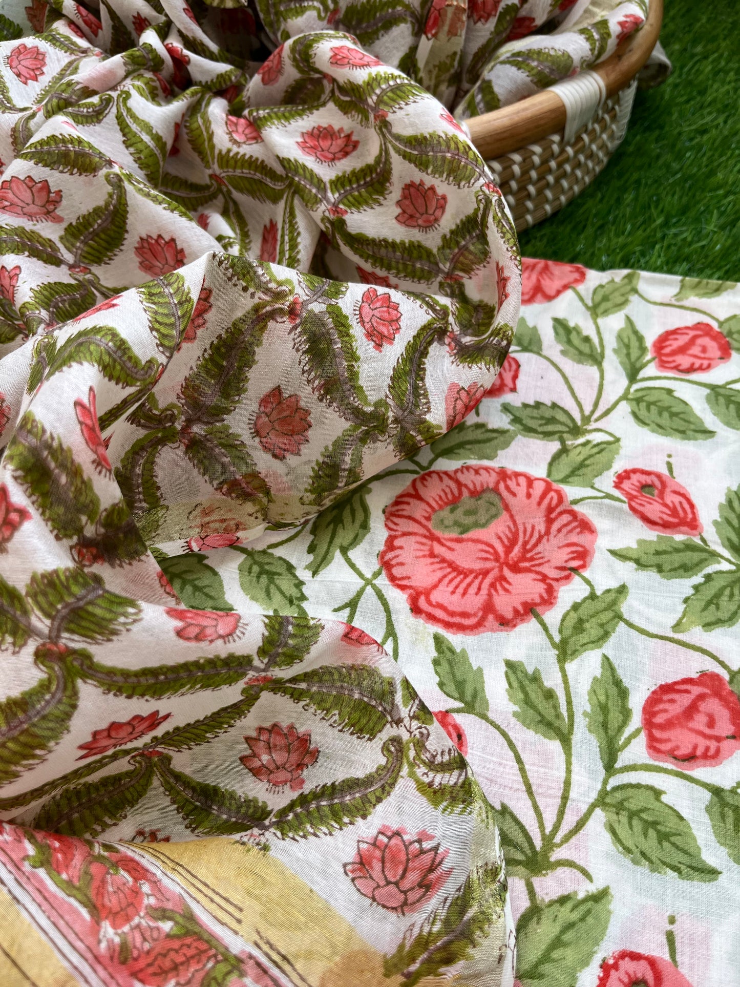 Chanderi Dupatta cotton Kurta