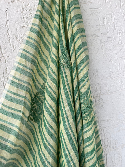 Linen chikankari Dupatta