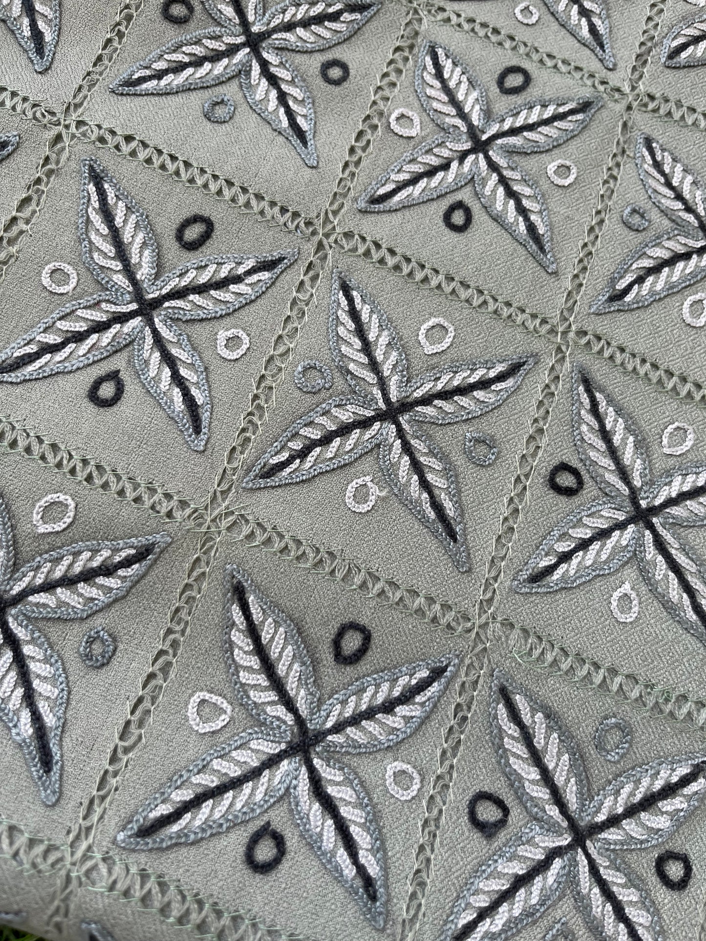 Woollen hand embroidered suit