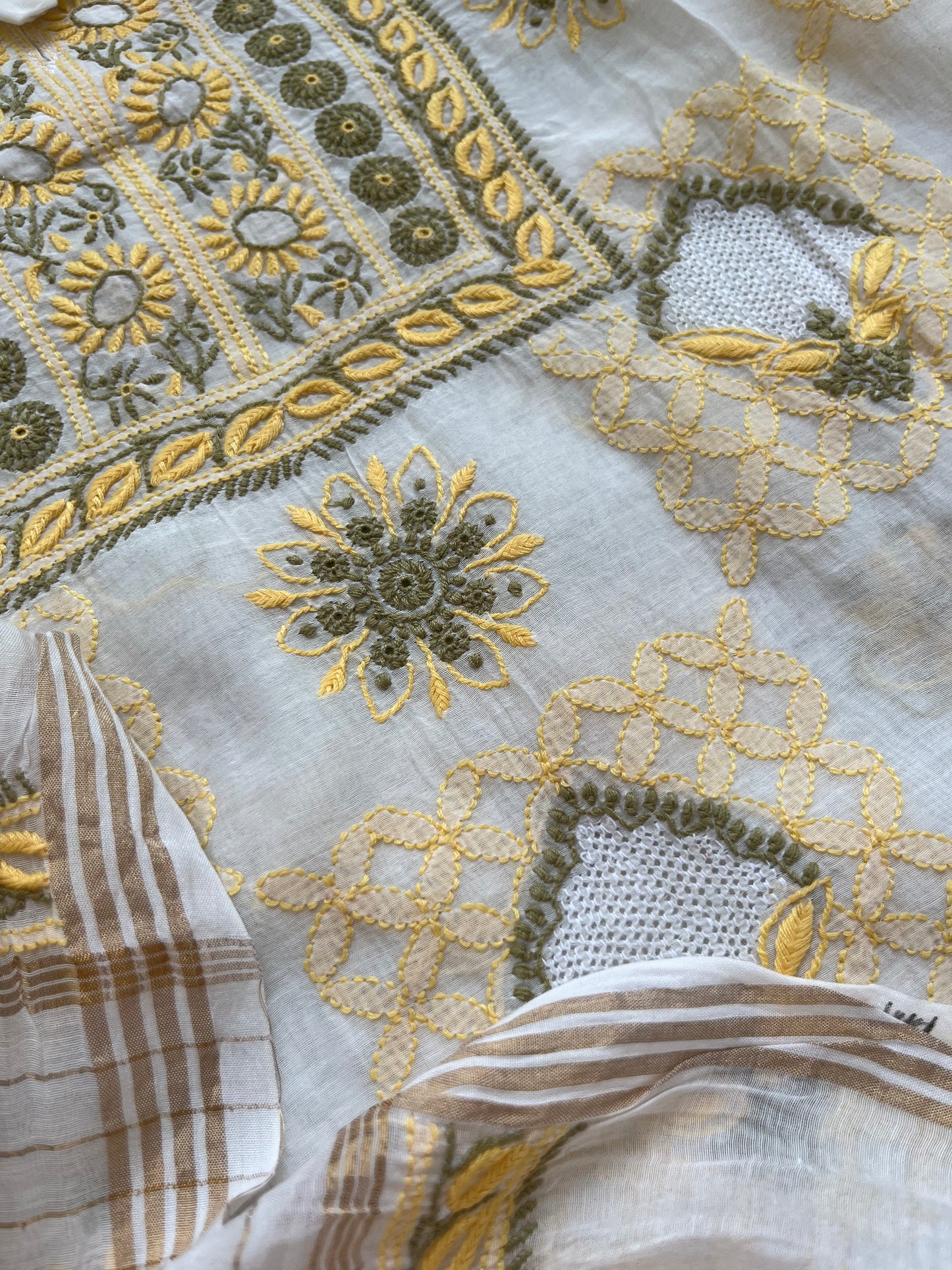 Chanderi Chikankari Kurta Dupatta