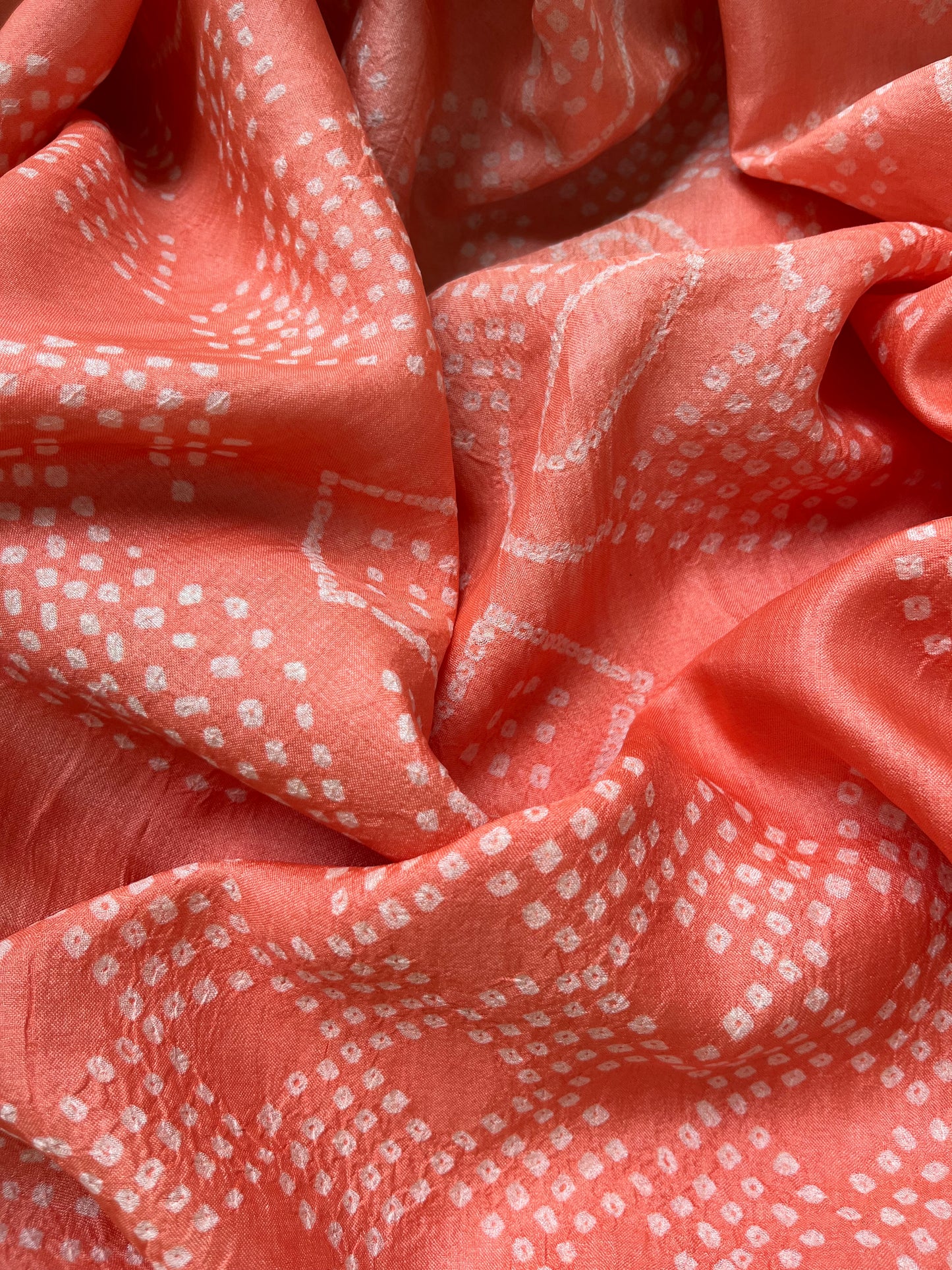 Tussar silk Bandhani dupatta kurta