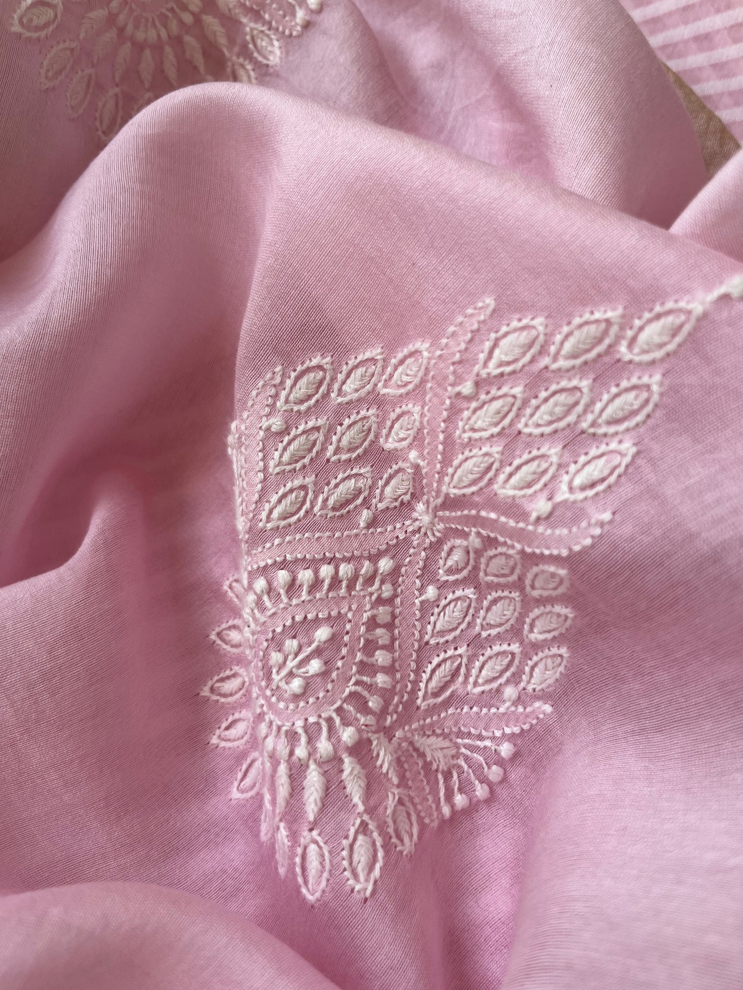 Jaamdani kurta chanderi dupatta