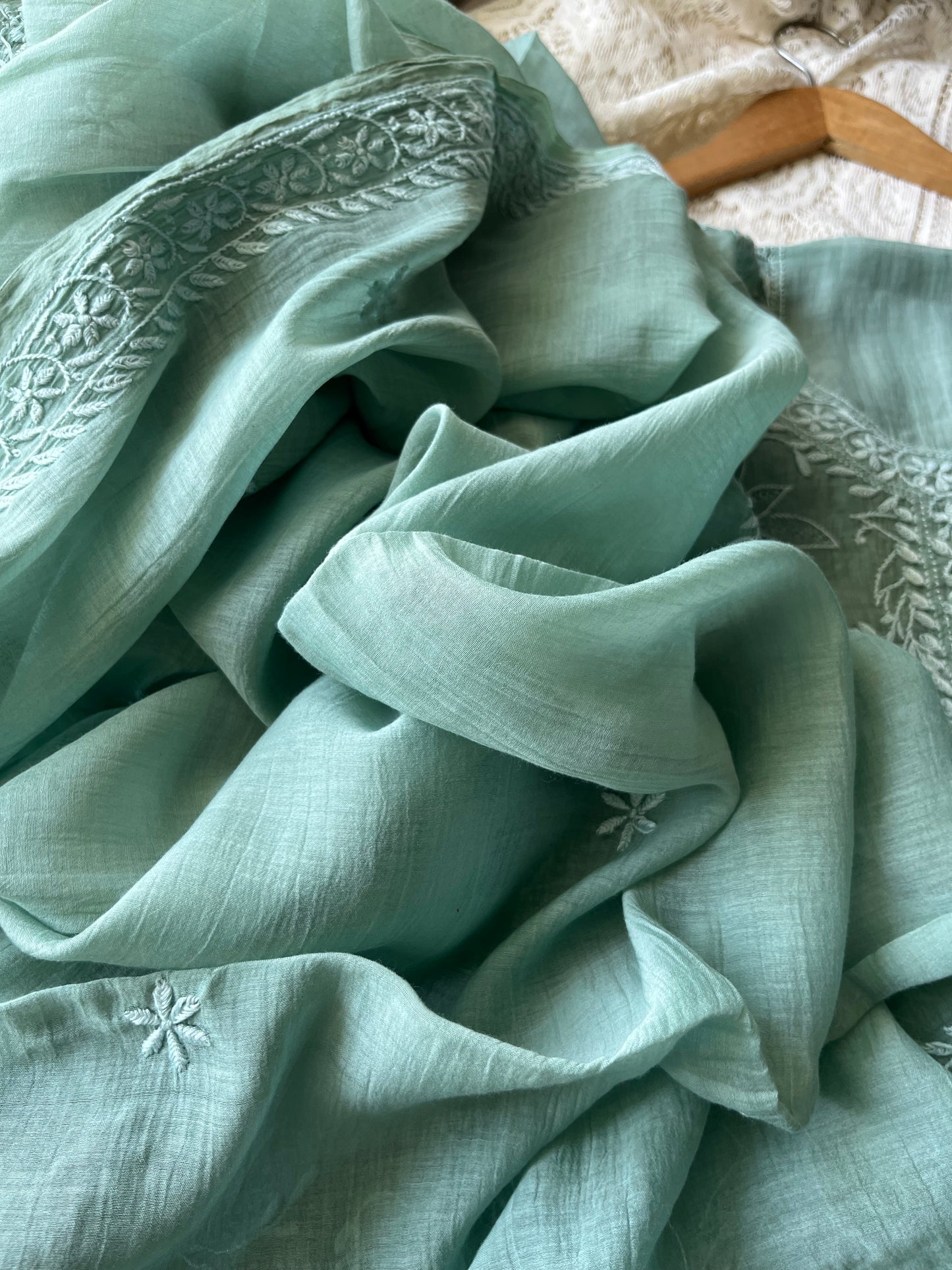 Chanderi Chikankari Kurta Dupatta