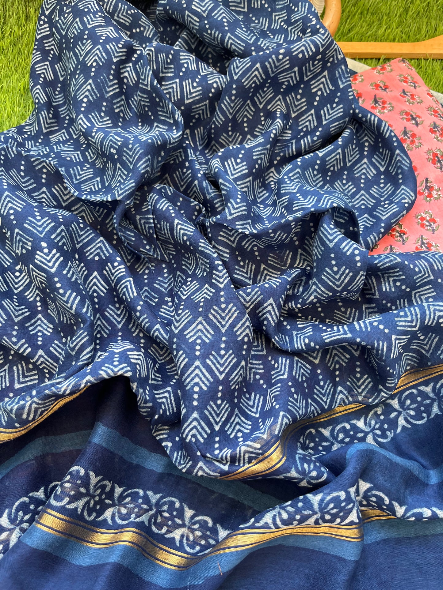 Cotton kurta bottom chanderi dupatta