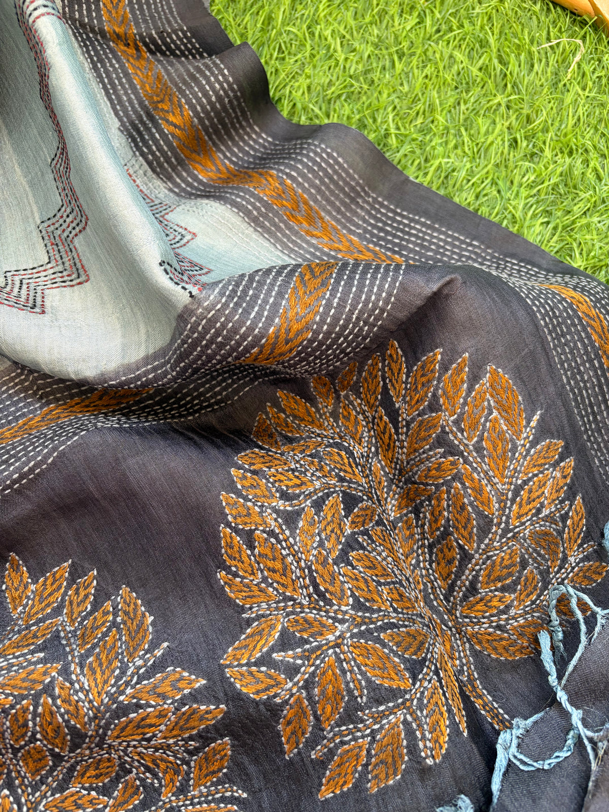 Silk Kantha Dupatta
