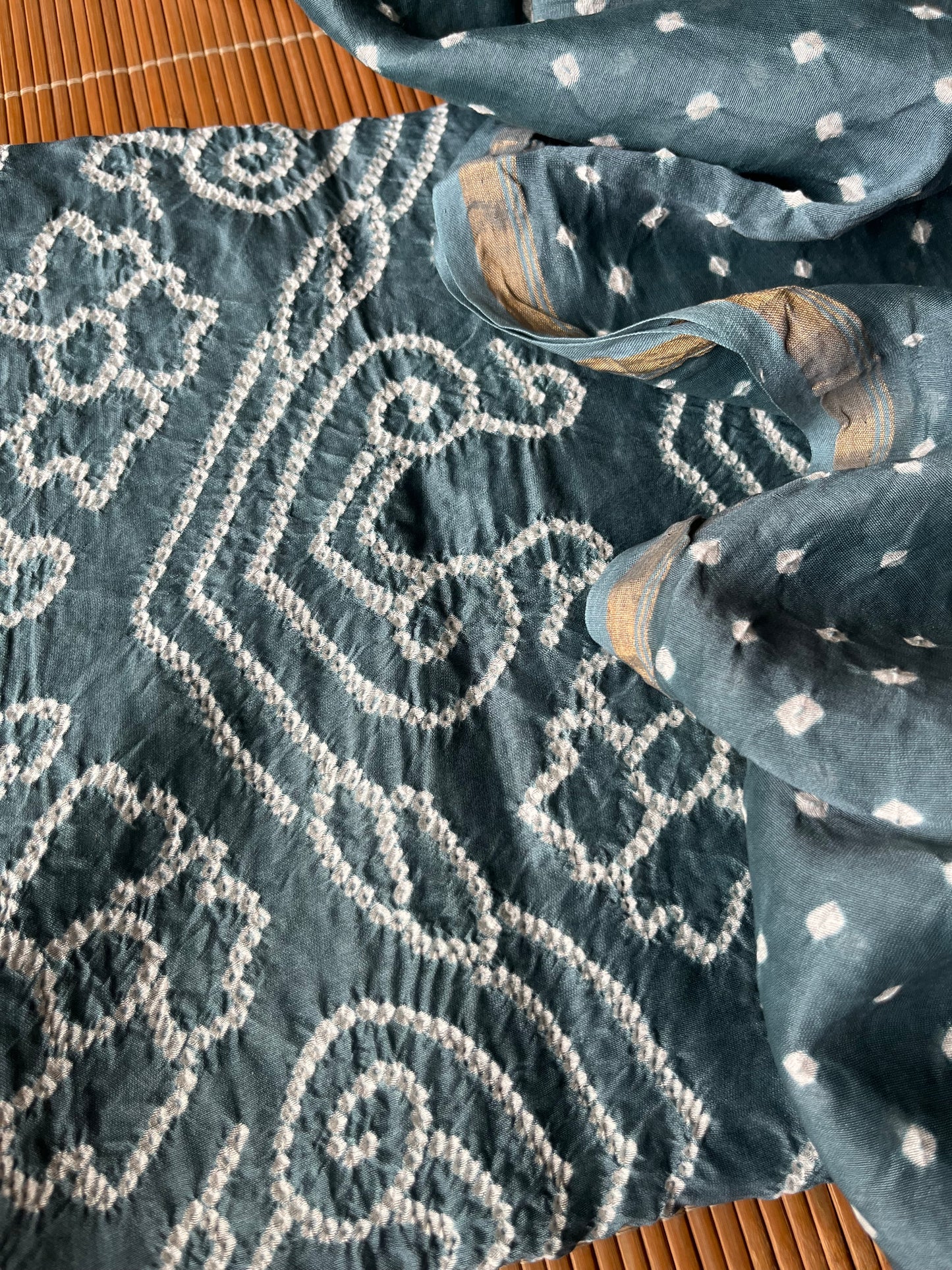 Chanderi Bandhani kurta dupatta