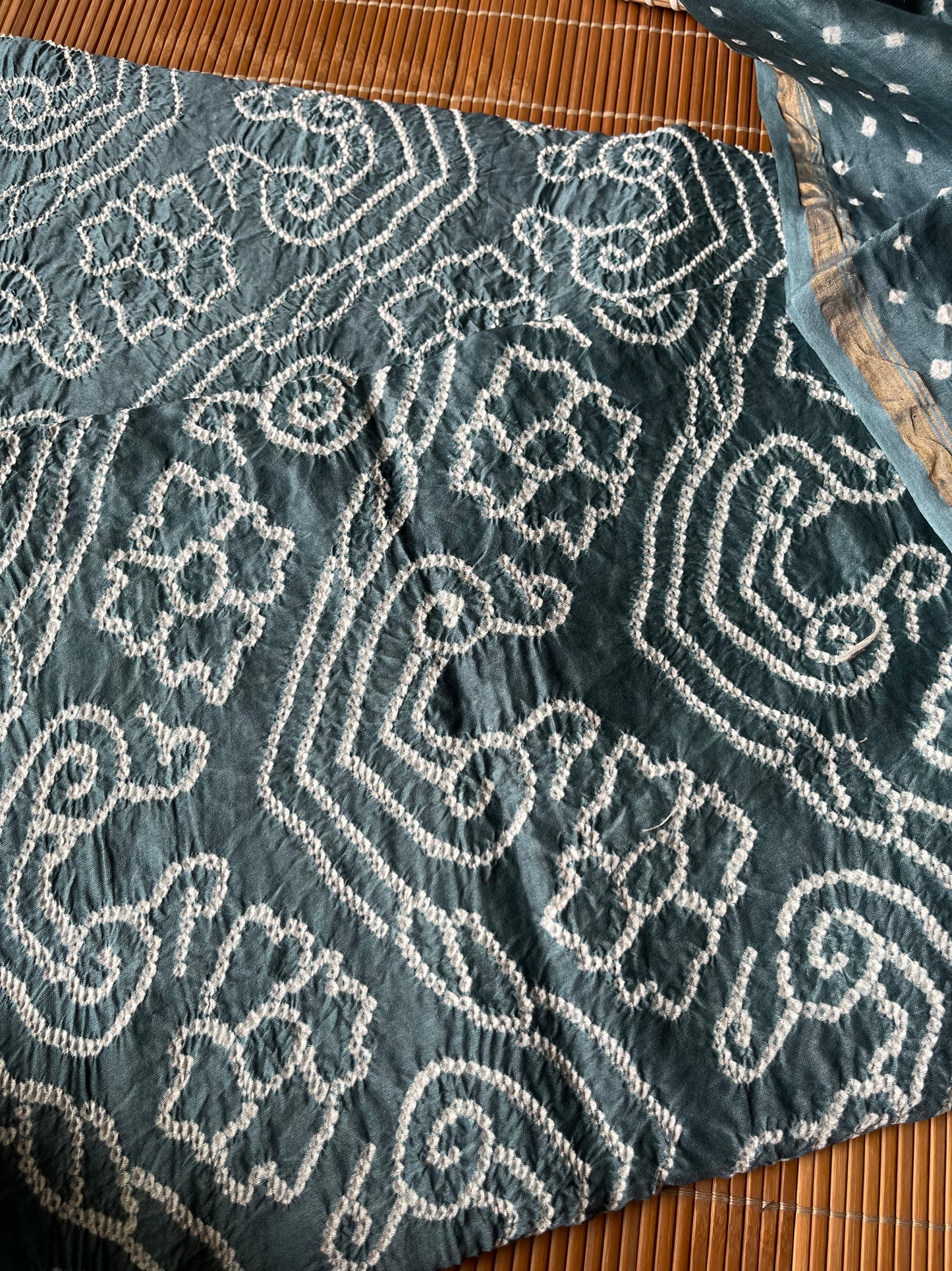 Chanderi Bandhani kurta dupatta