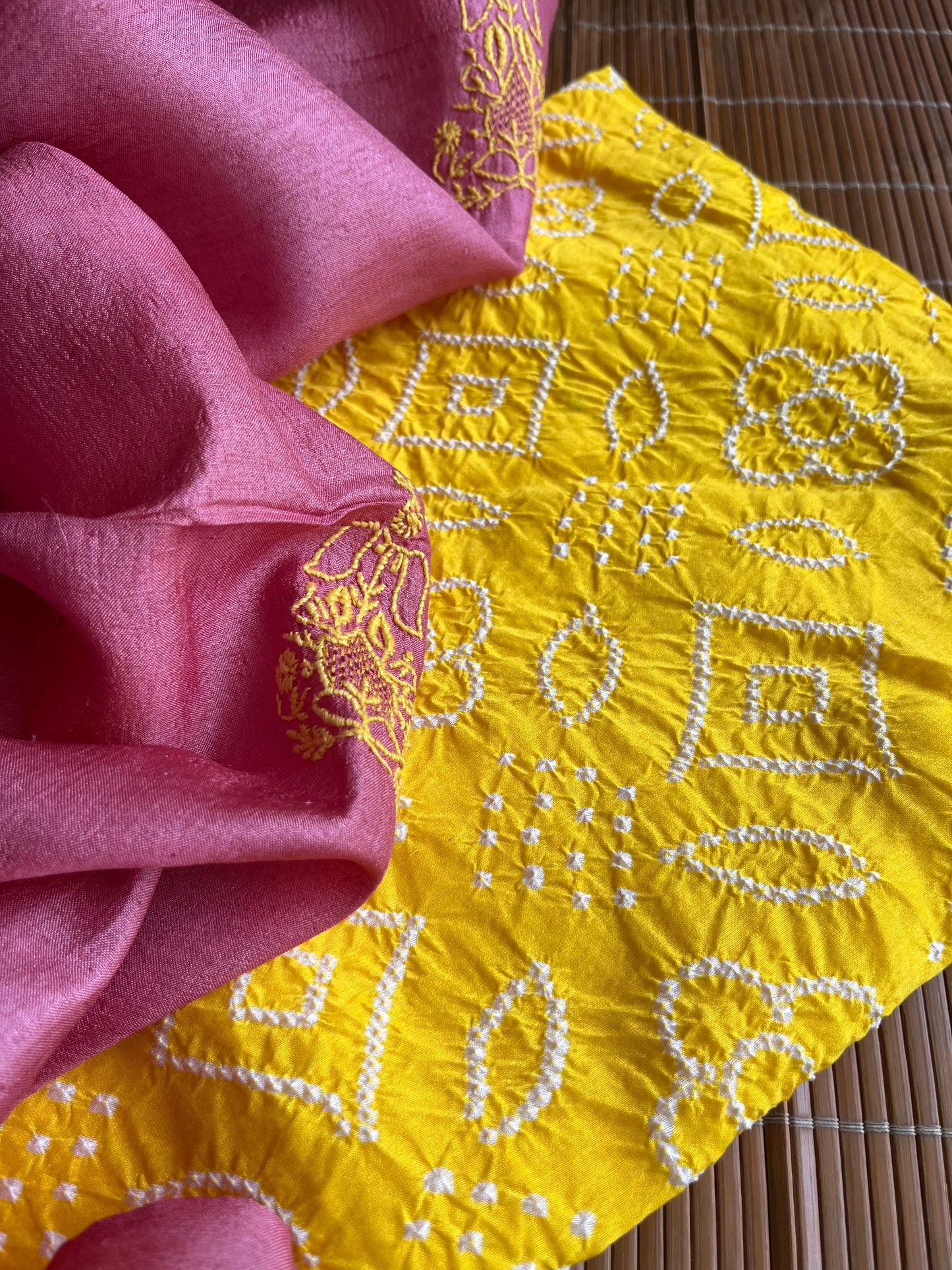 Tussar chikankari Dupatta
