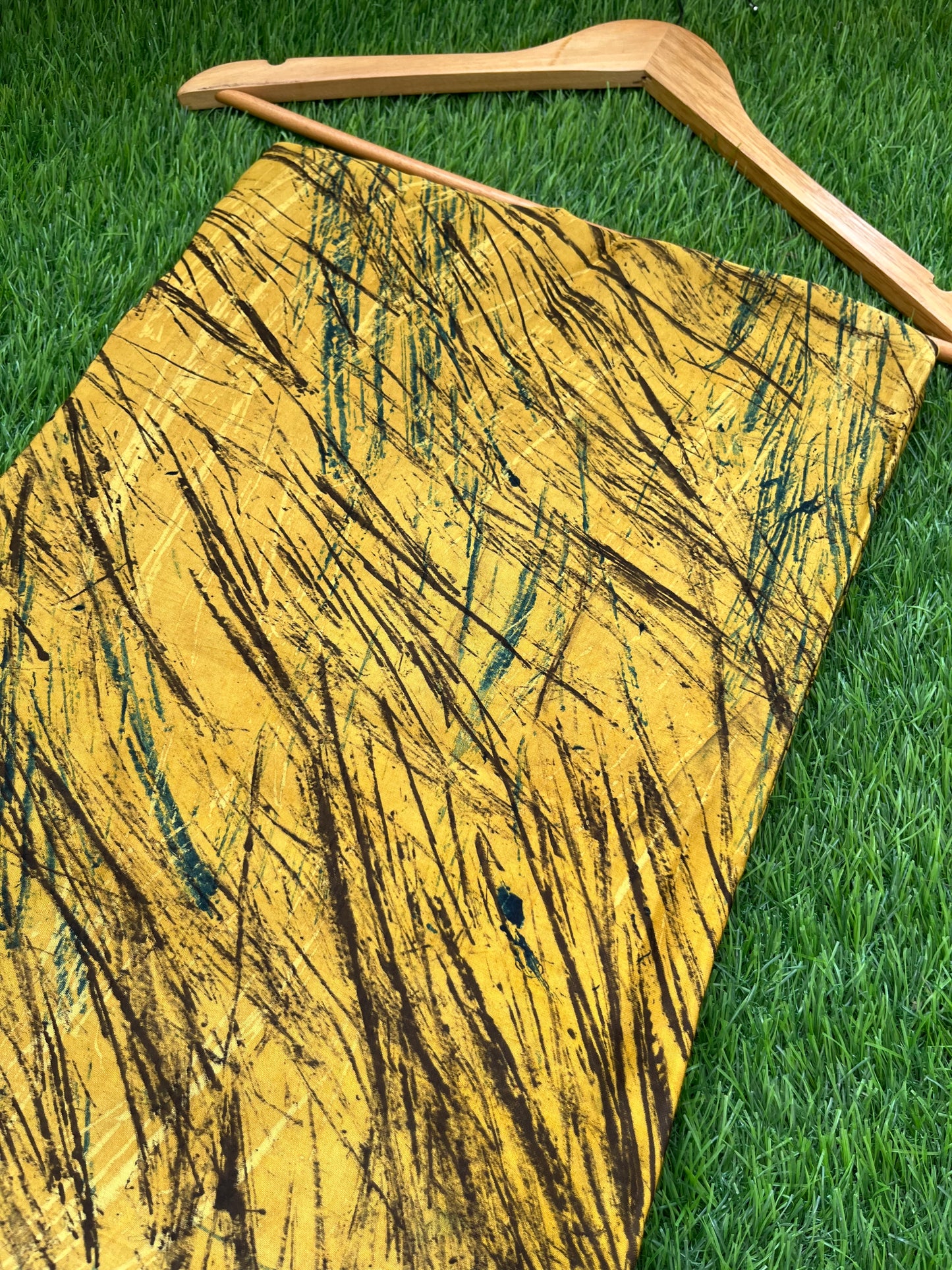 Modal Silk ajrakh fabric