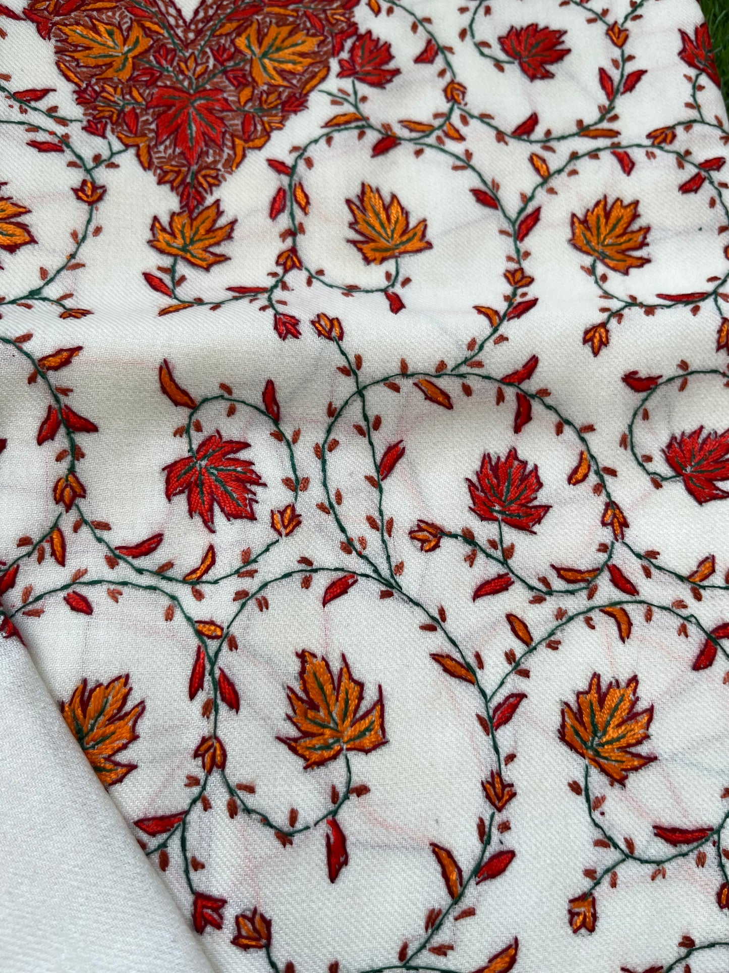 Sozni- Woollen hand embroidered suit