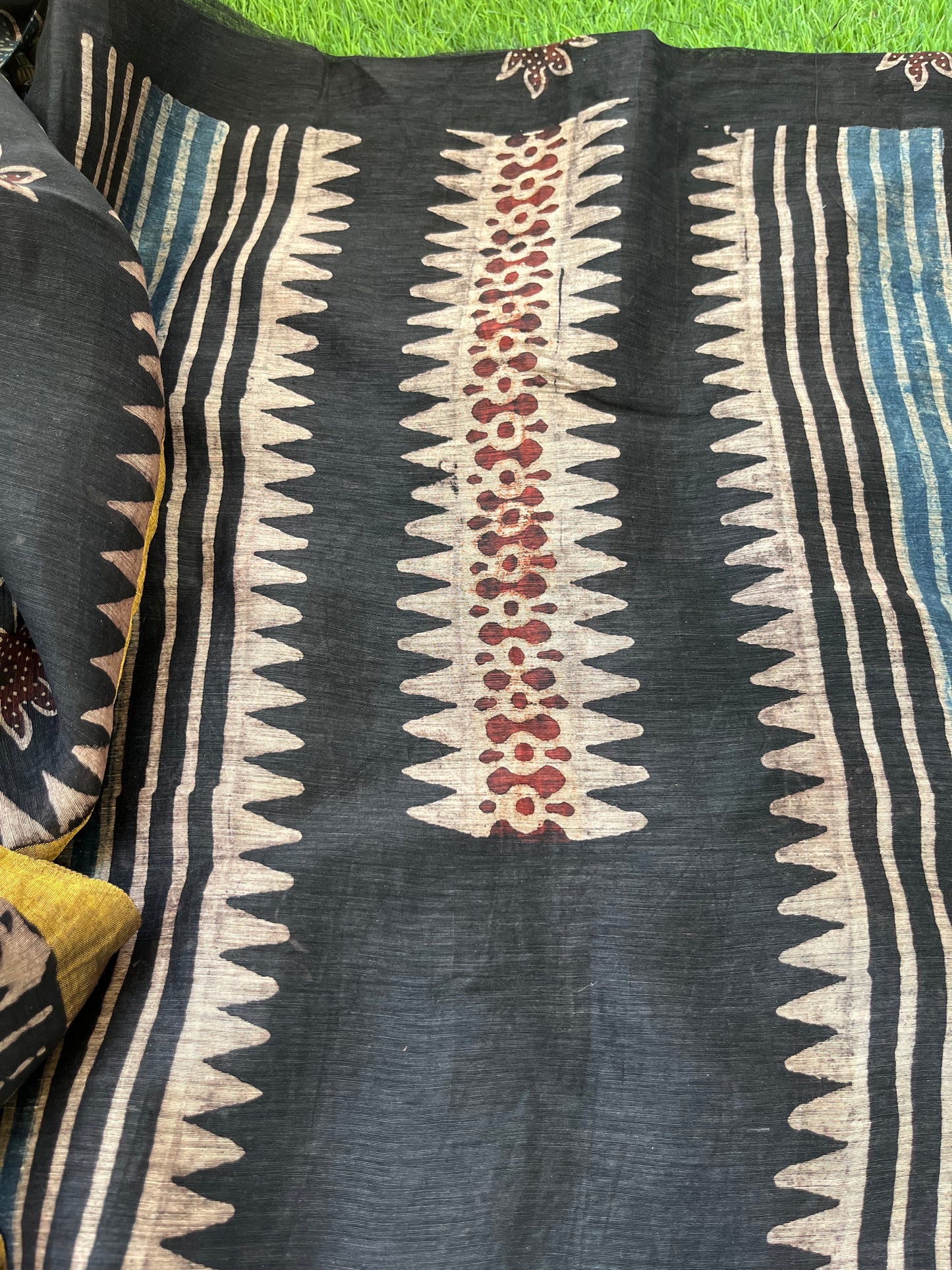 Linen Ajrakh Kurta and dupatta