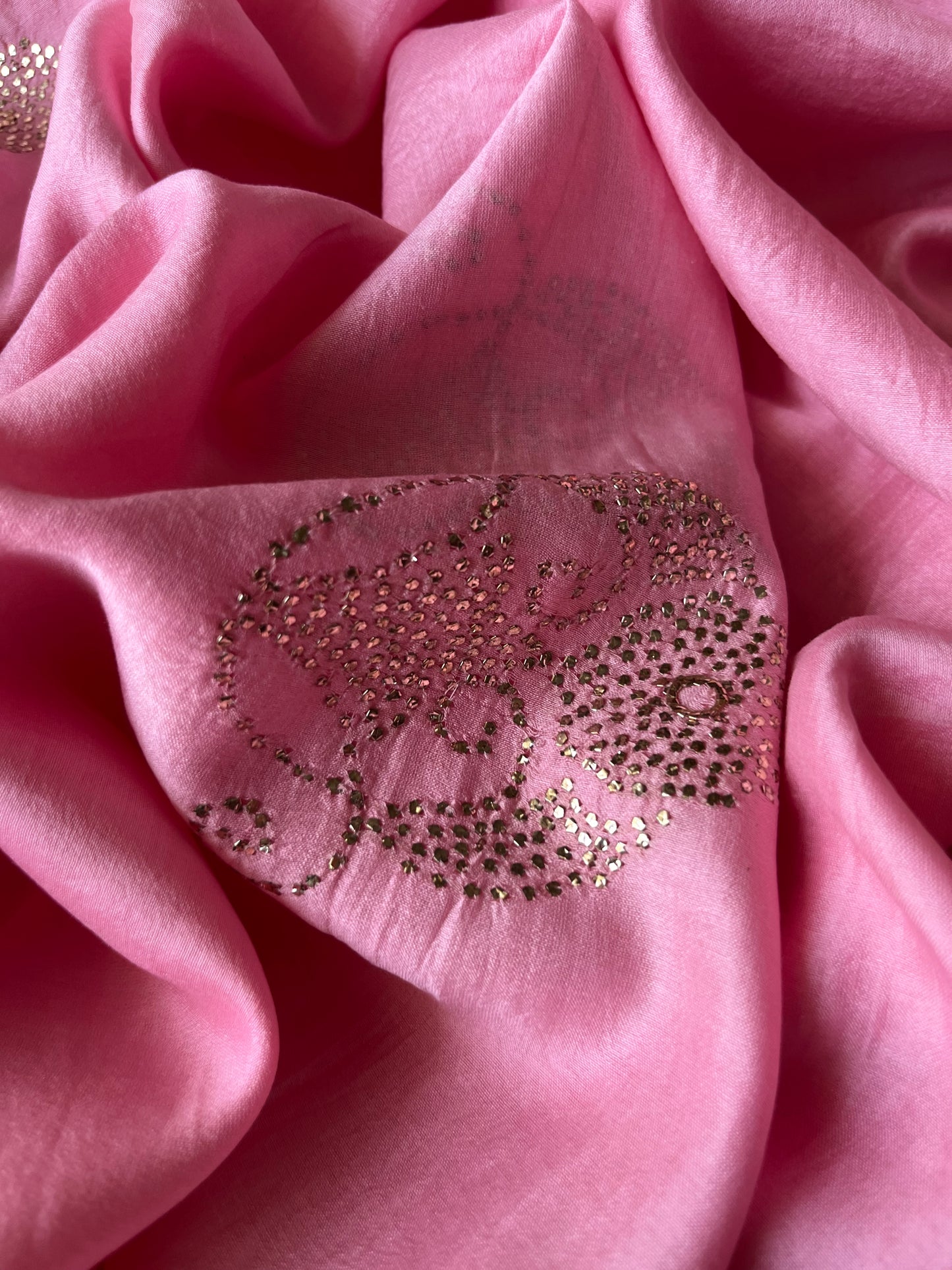 Chanderi Mukaish work Dupatta cotton kurta bottom fabric