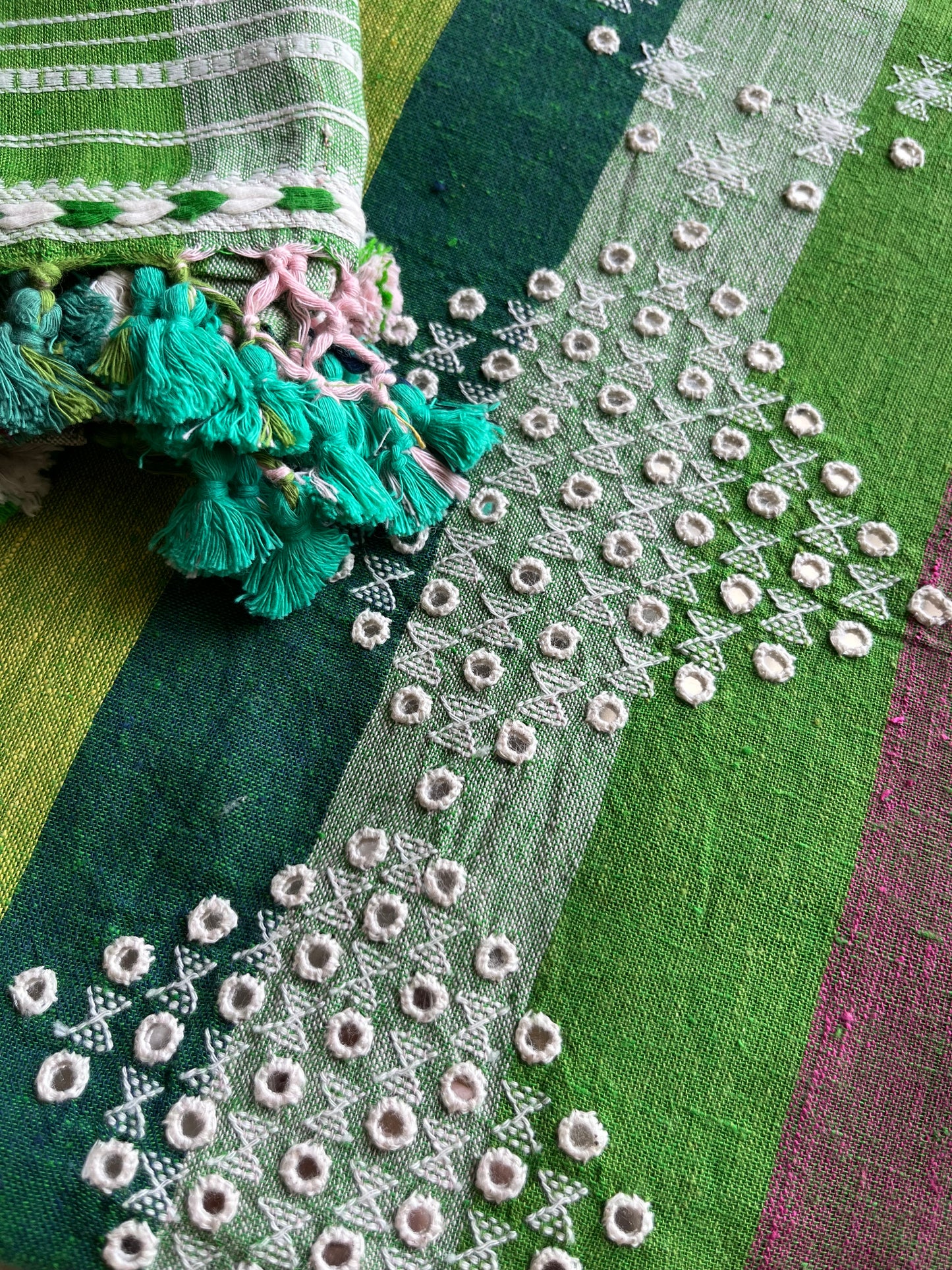 Handwoven organic kala Cotton kurta bottom stole