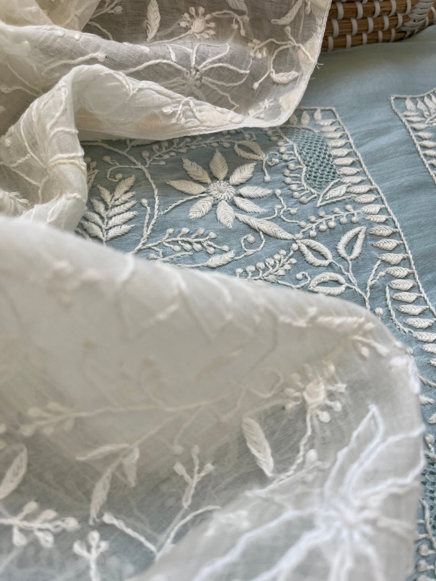 Chanderi Chikankari Kurta