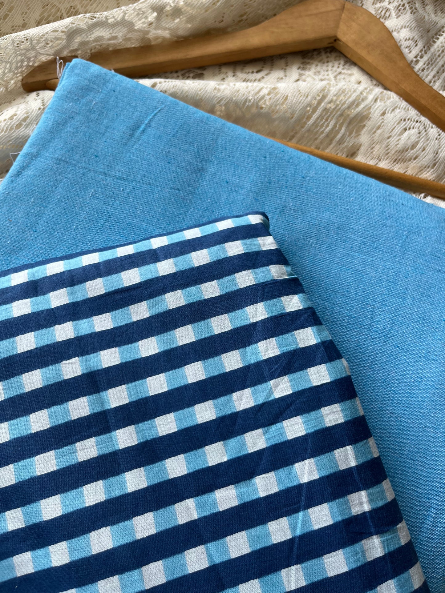 Check Cotton kurta Bottom