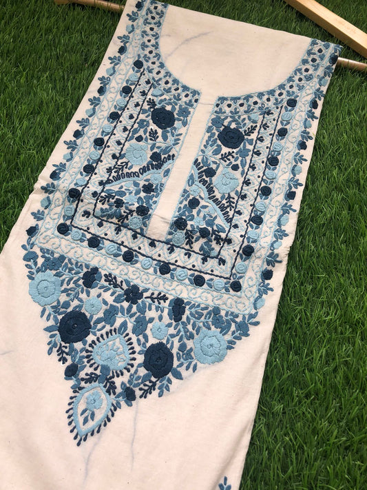Handwoven Cotton embroidered kurta