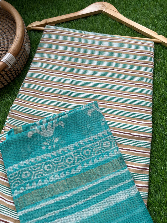 Block print kota Dupatta cotton Kurta