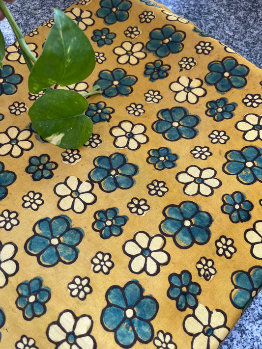 Modal Silk ajrakh fabric