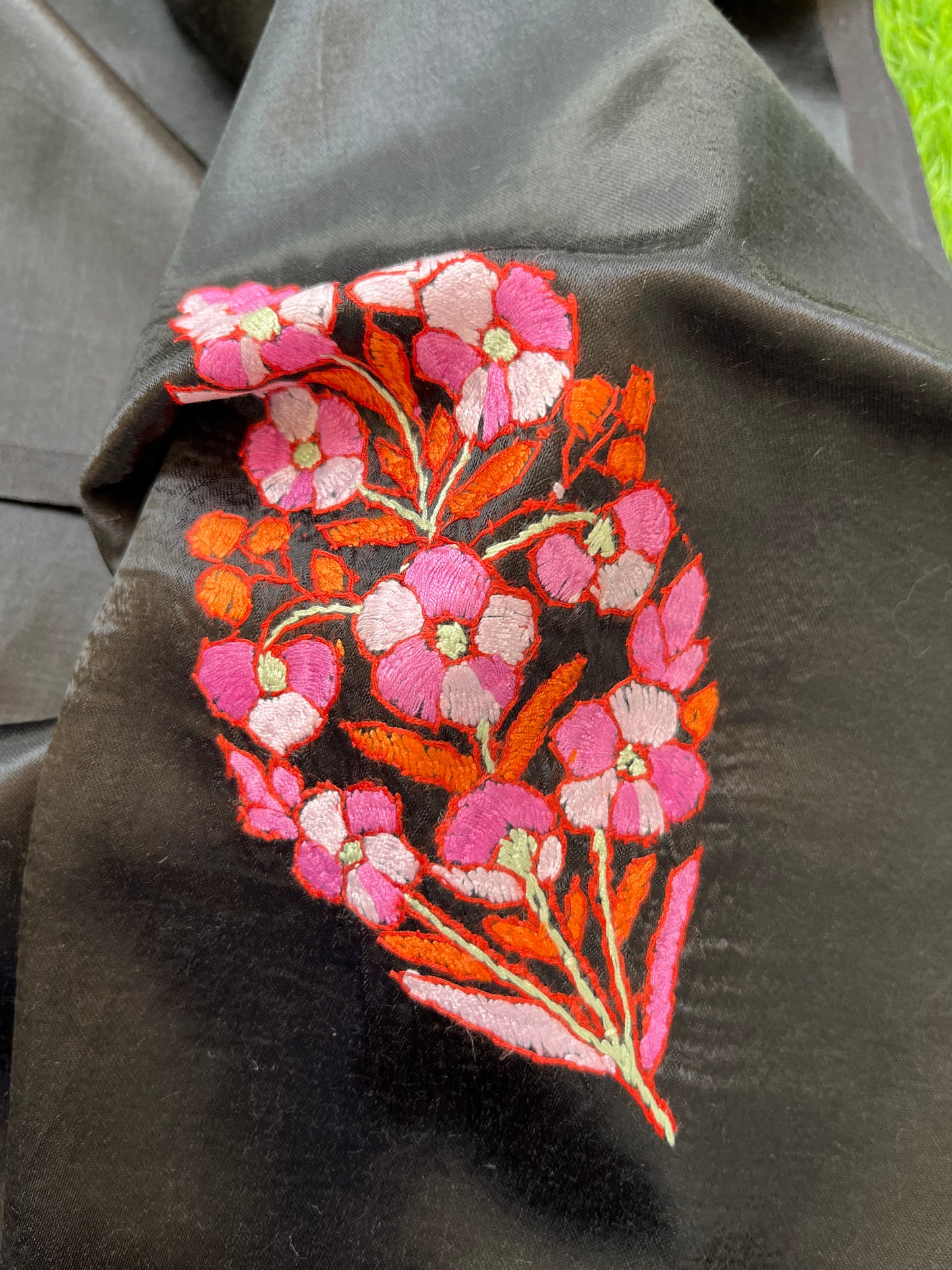 Mashru Silk kashmiri work kurta