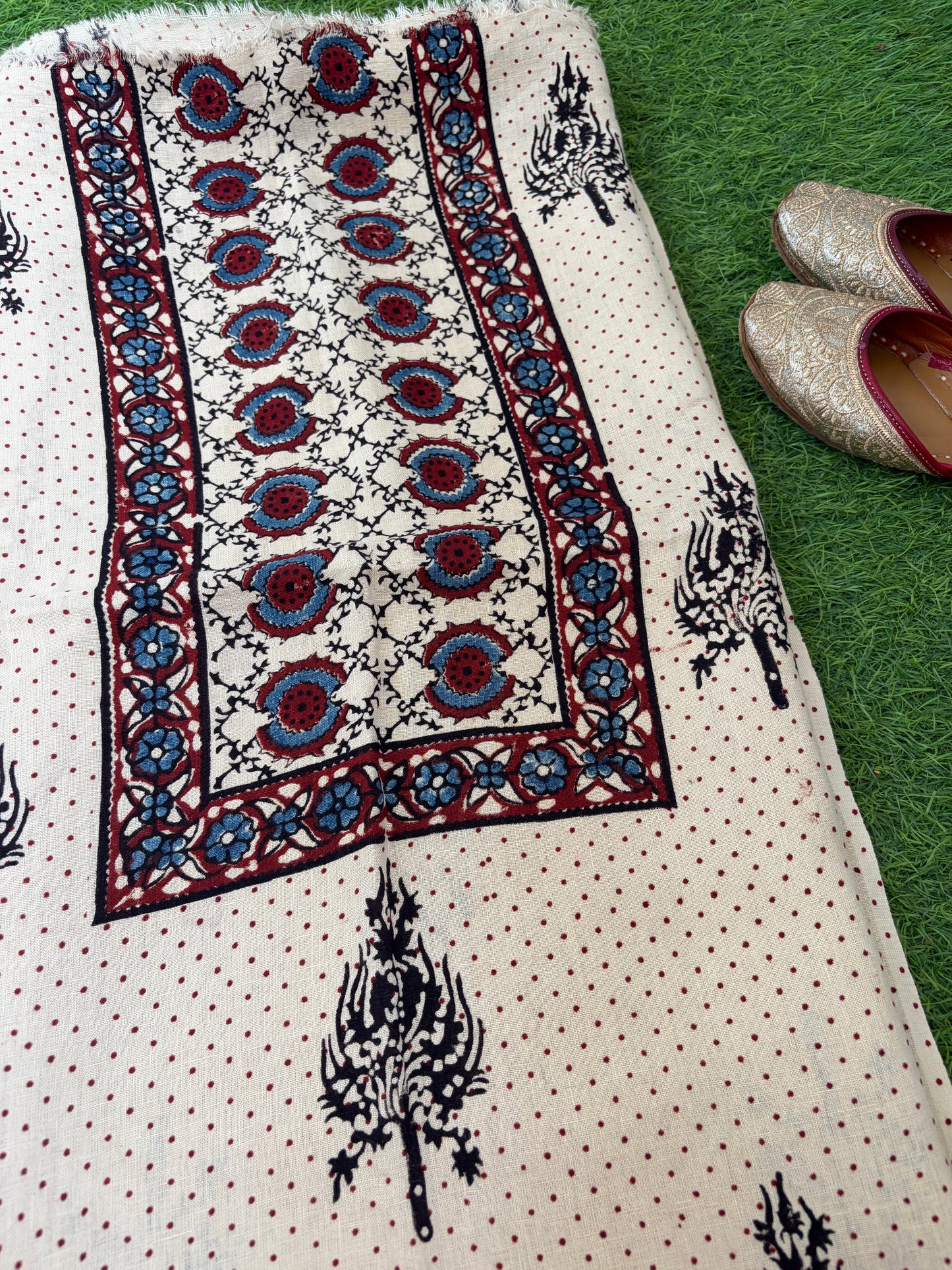 Linen Ajrakh Kurta