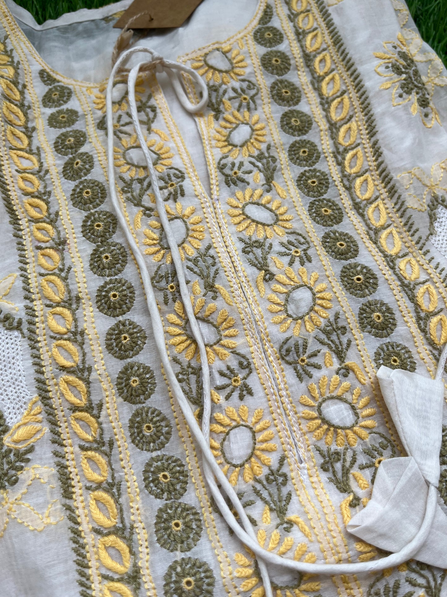 Chanderi Chikankari Kurta Dupatta