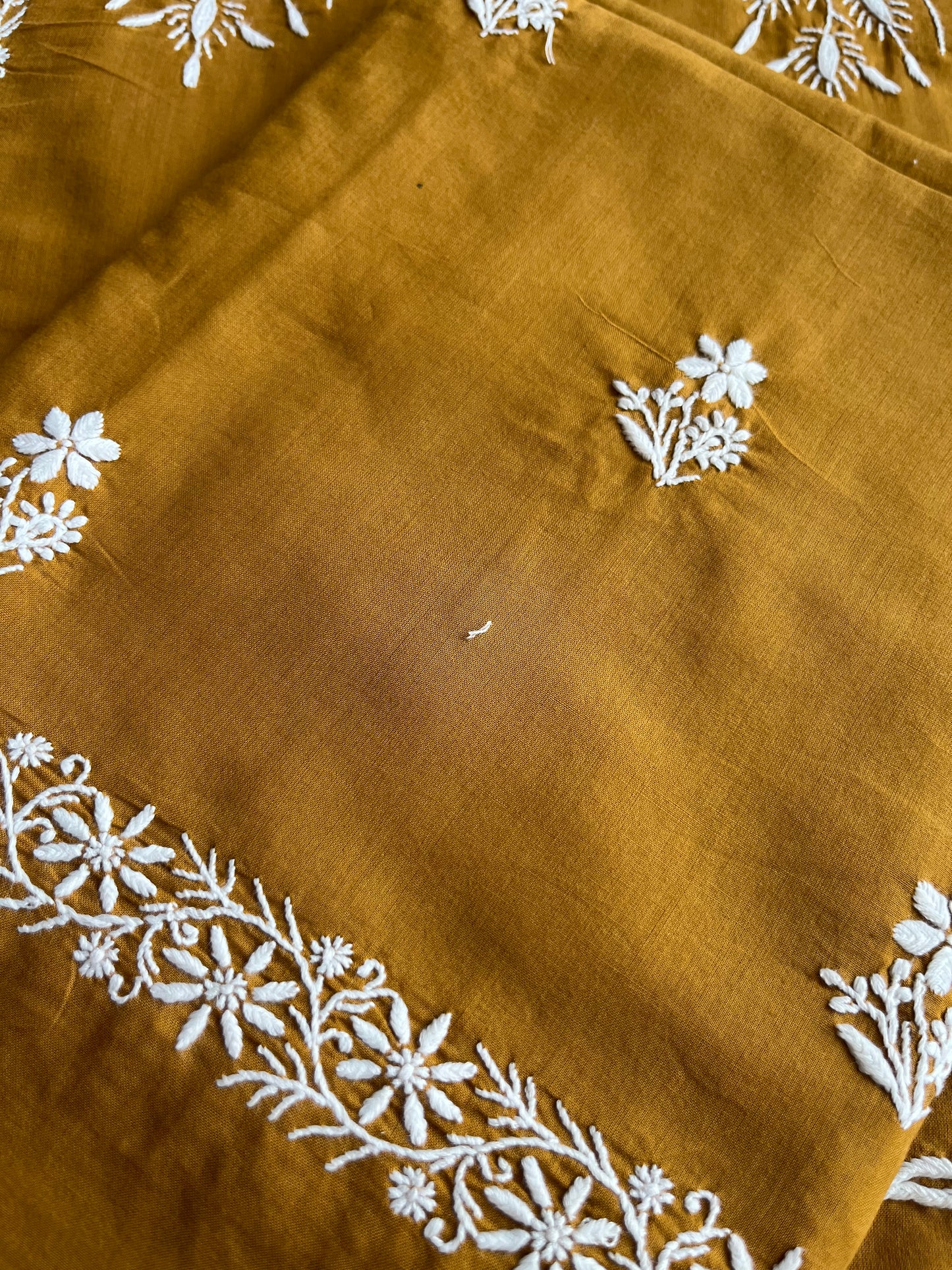 Cotton chikan kurta bottom