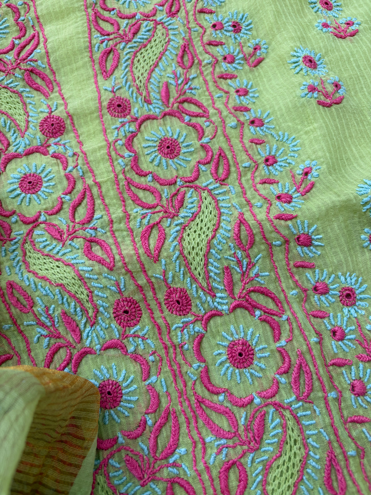 Chanderi Chikankari Kurta Dupatta