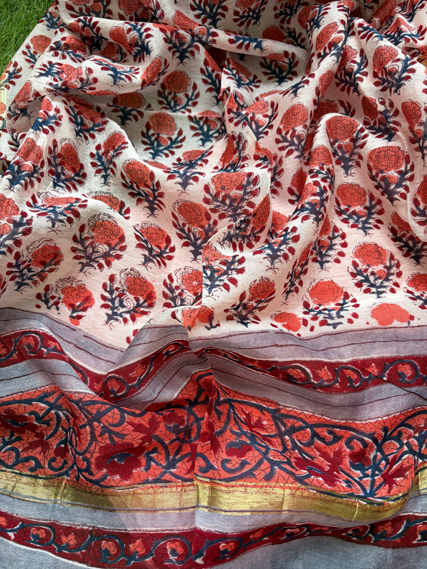 Khadi kurta fabric chanderi dupatta