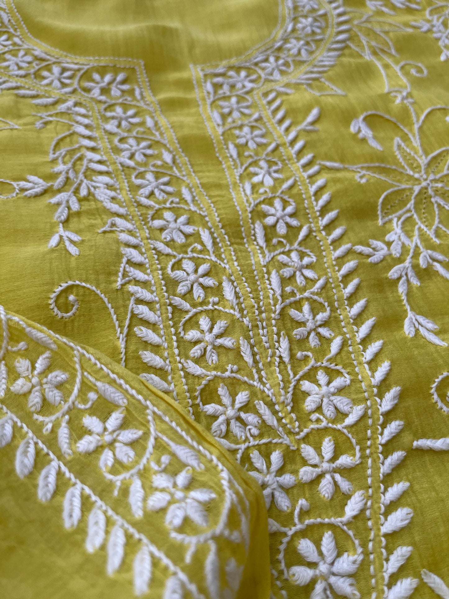 Chanderi Chikankari Kurta Dupatta