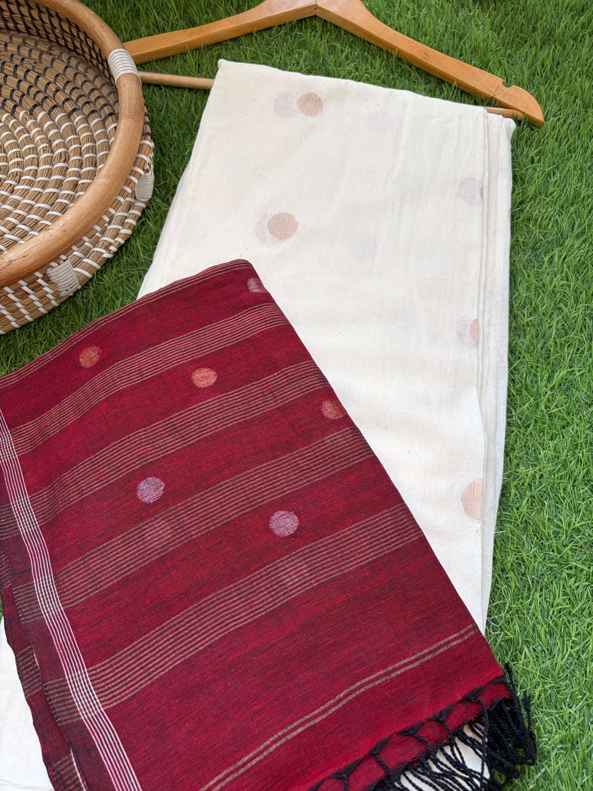 Zari jaamdani Mul dupatta kurta