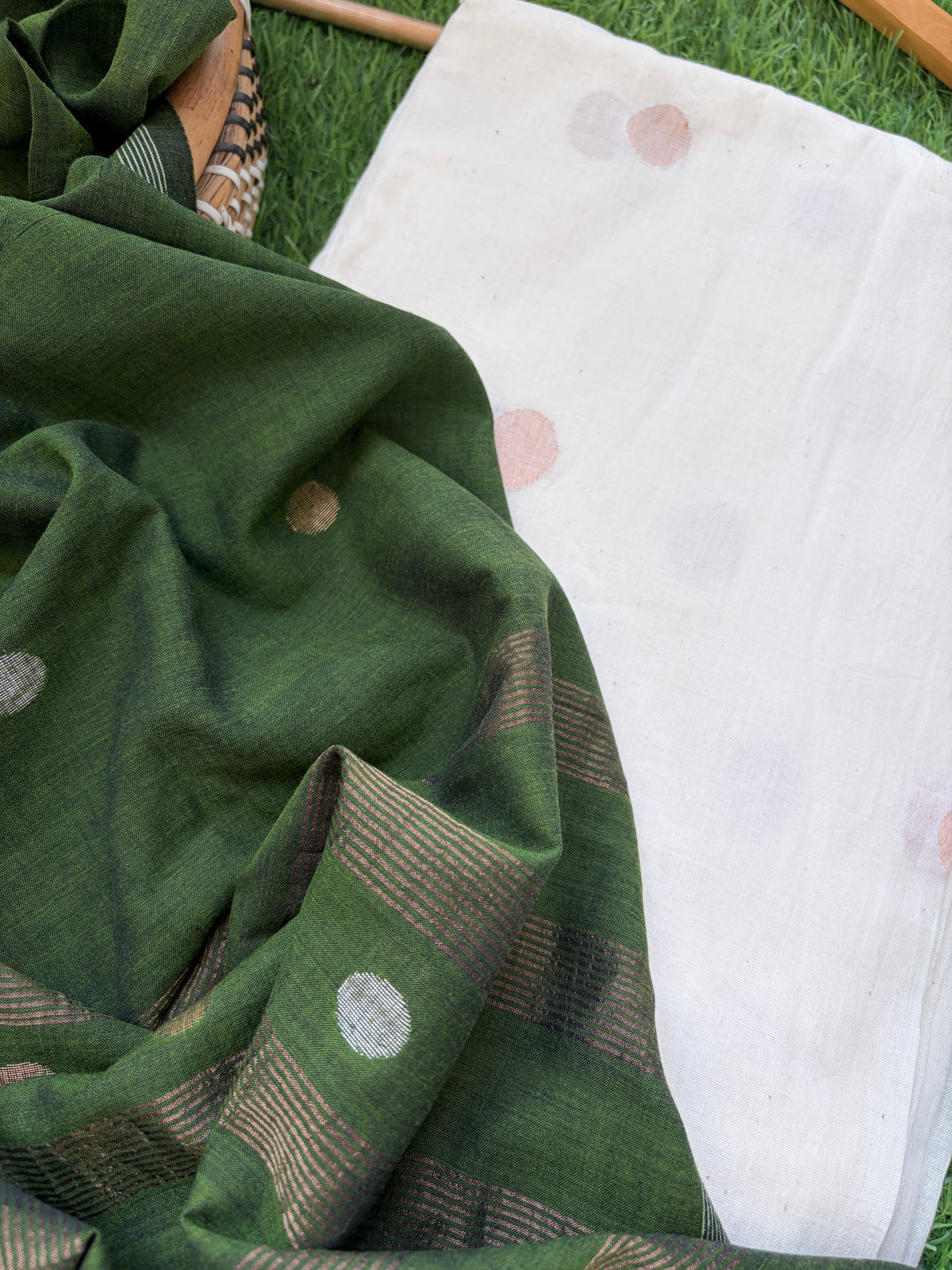Zari jaamdani Mul dupatta kurta