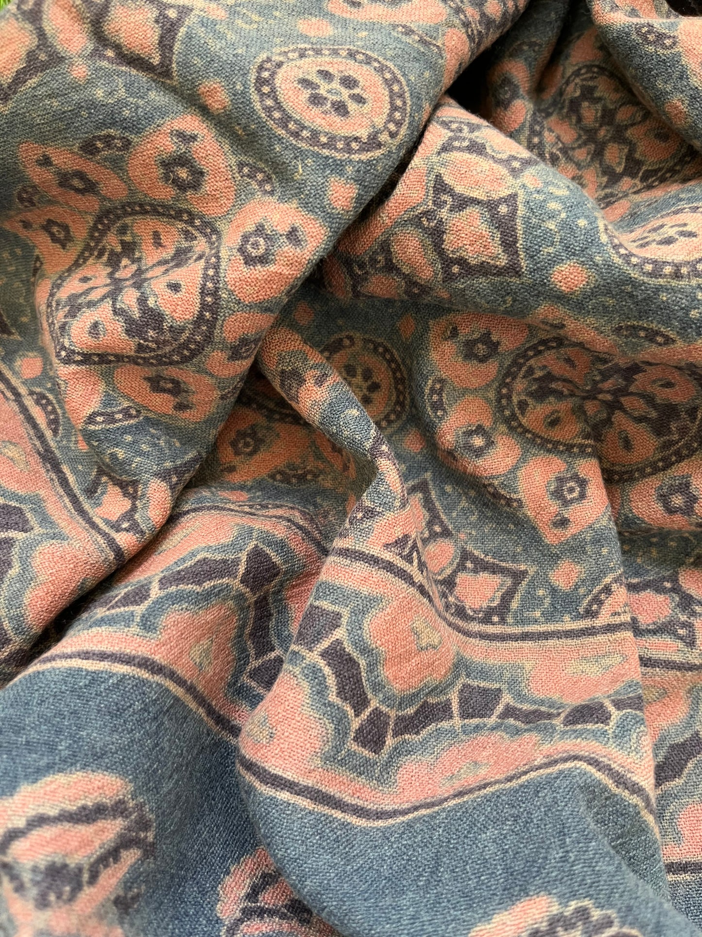 Handwoven ajrakh shawl
