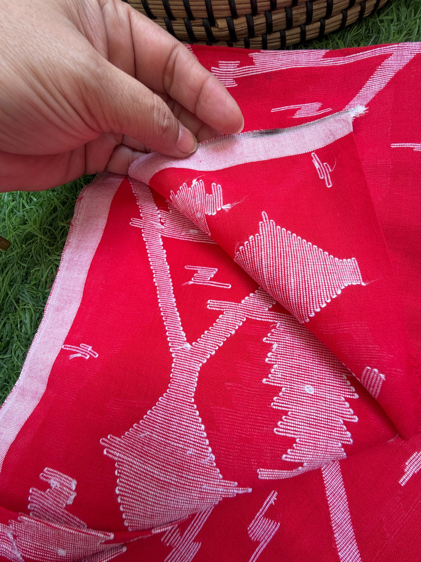 Jaamdani mul fabric