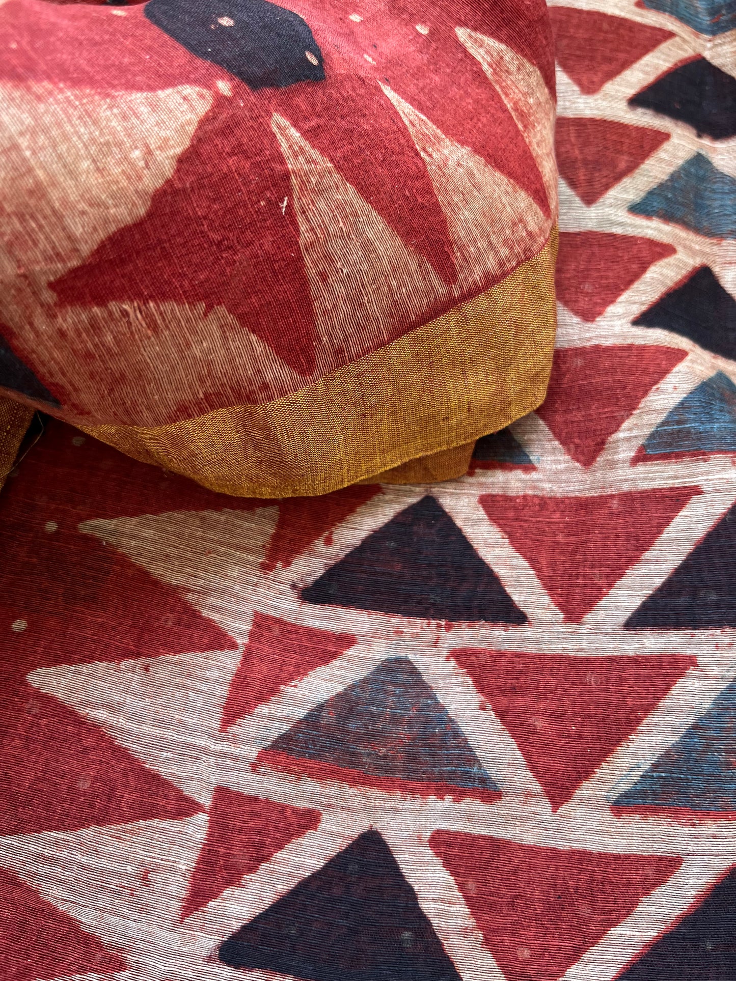 Linen Ajrakh Kurta and dupatta