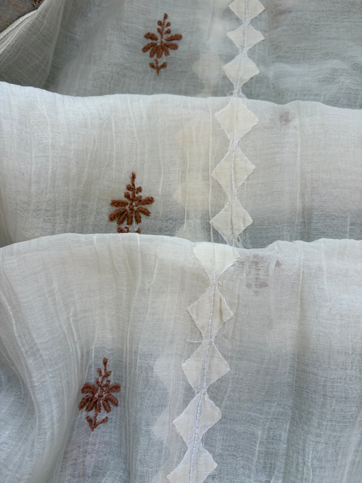 Chikankari daraz chanderi Kurta