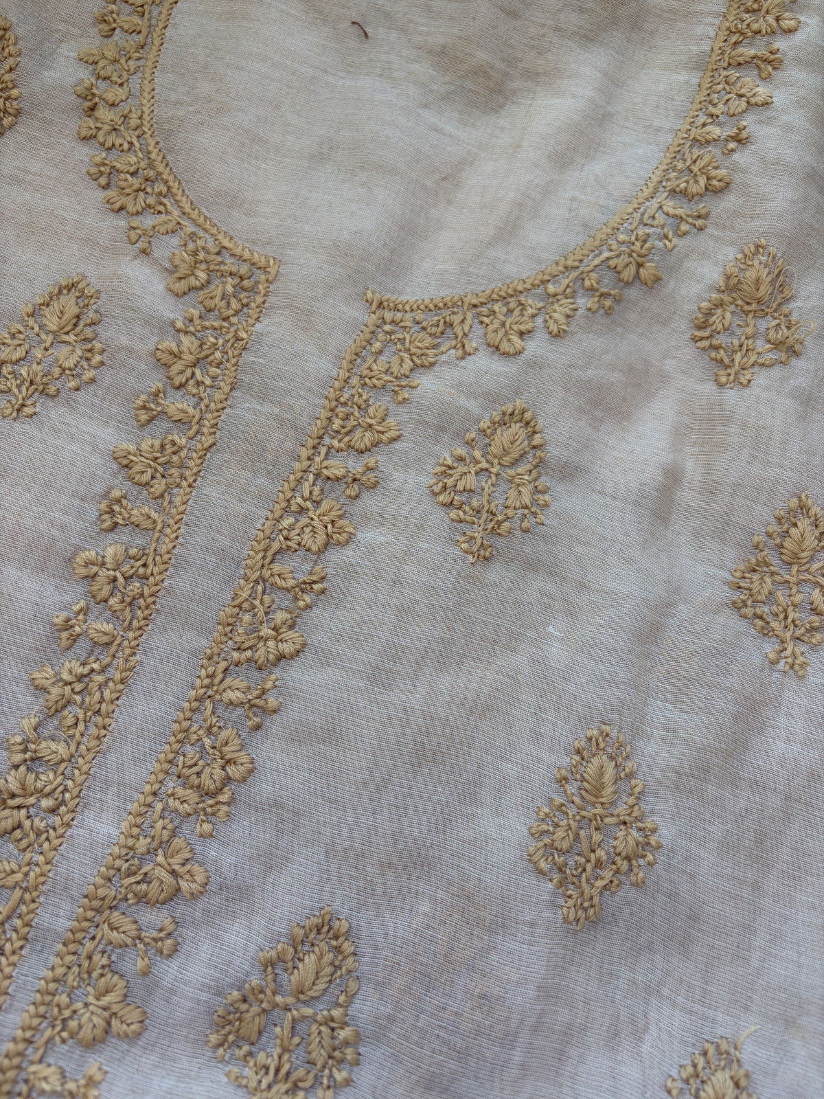 Chikankari chanderi Kurta