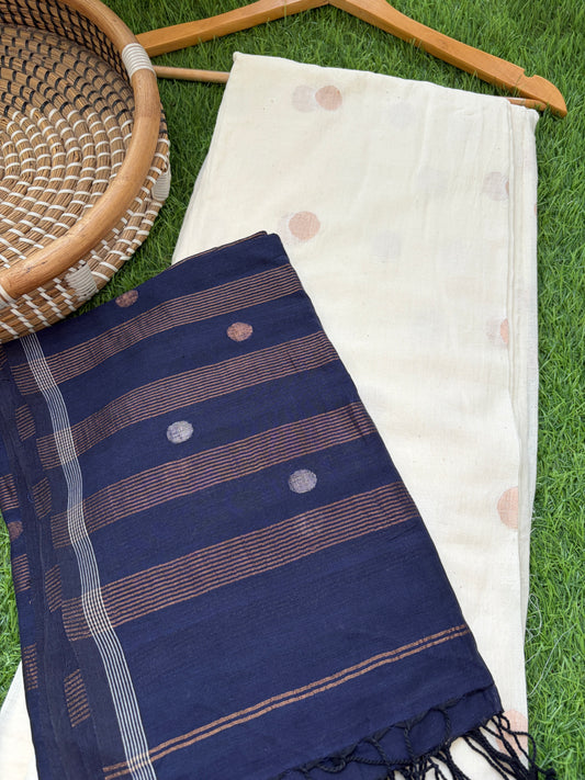 Zari jaamdani Mul dupatta kurta
